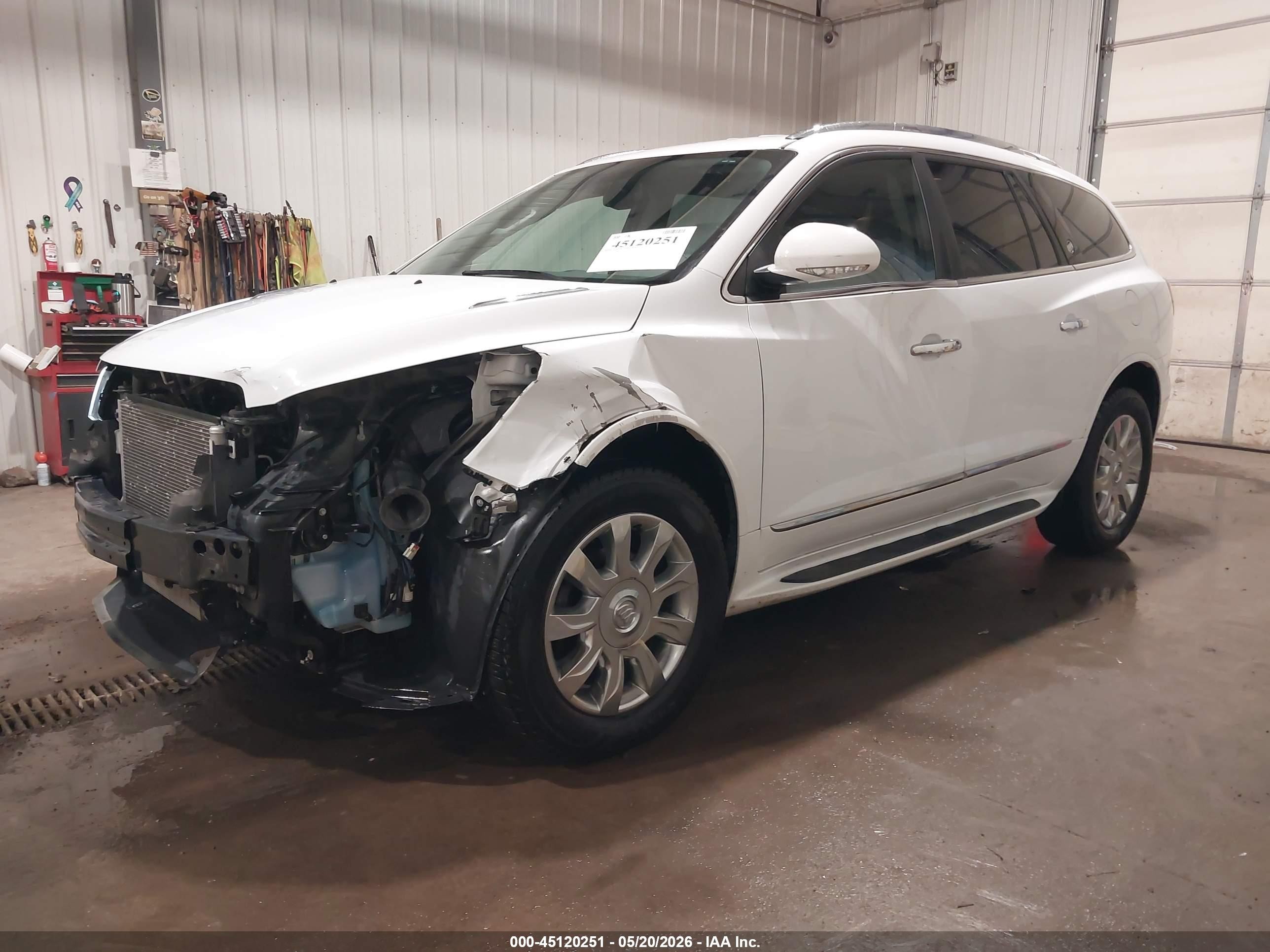 2016 Buick Enclave Leather White vin: 5GAKRBKDXGJ177395