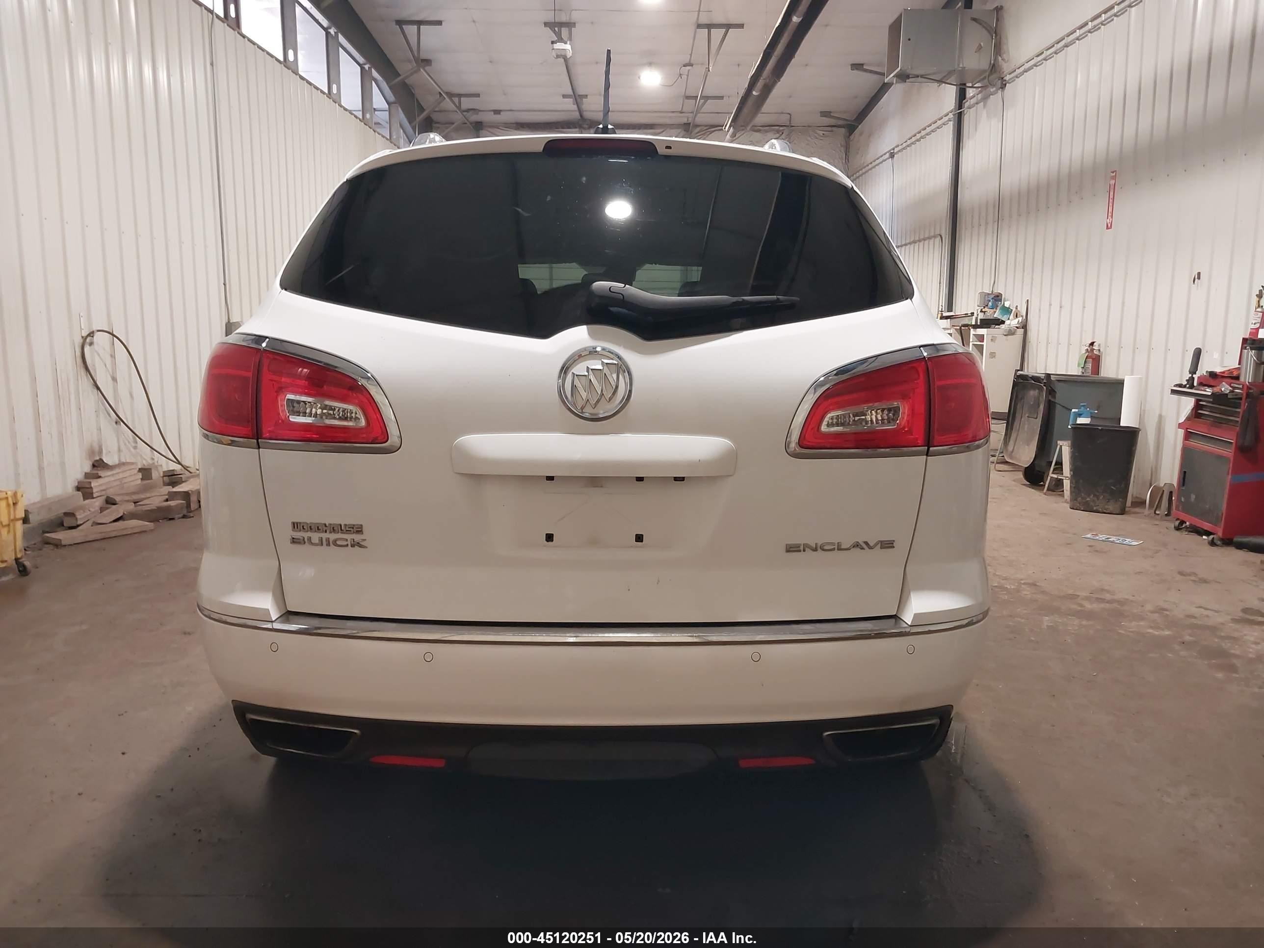 2016 Buick Enclave Leather White vin: 5GAKRBKDXGJ177395