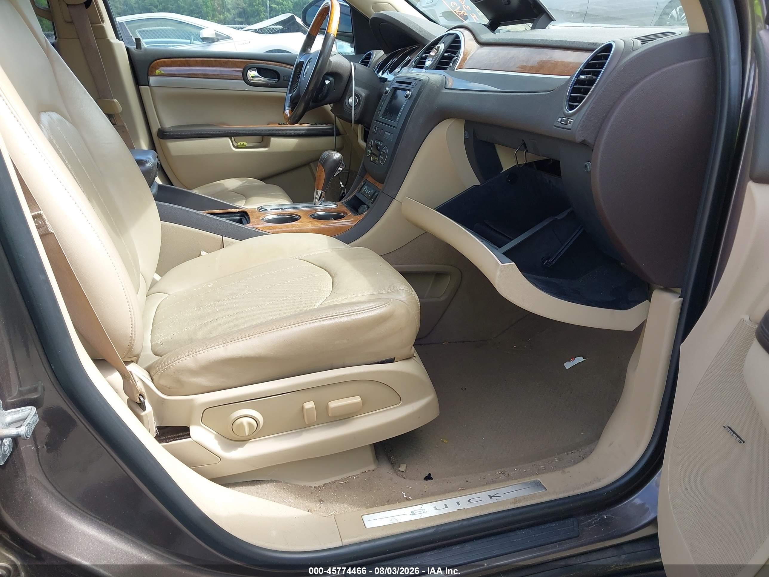 2012 Buick Enclave Leather Brown vin: 5GAKRCED0CJ278747