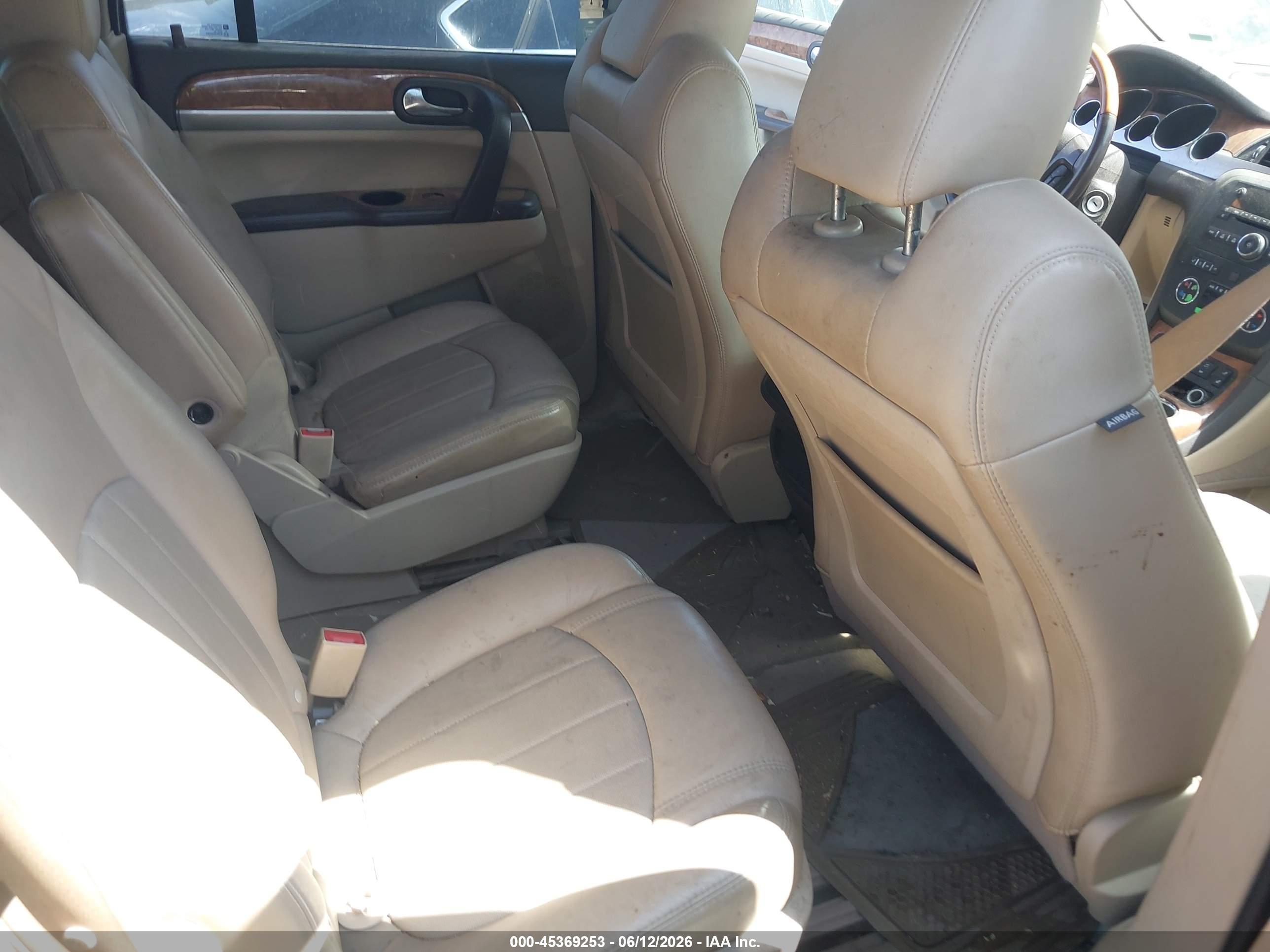 2012 Buick Enclave Leather Черный vin: 5GAKRCED1CJ100944