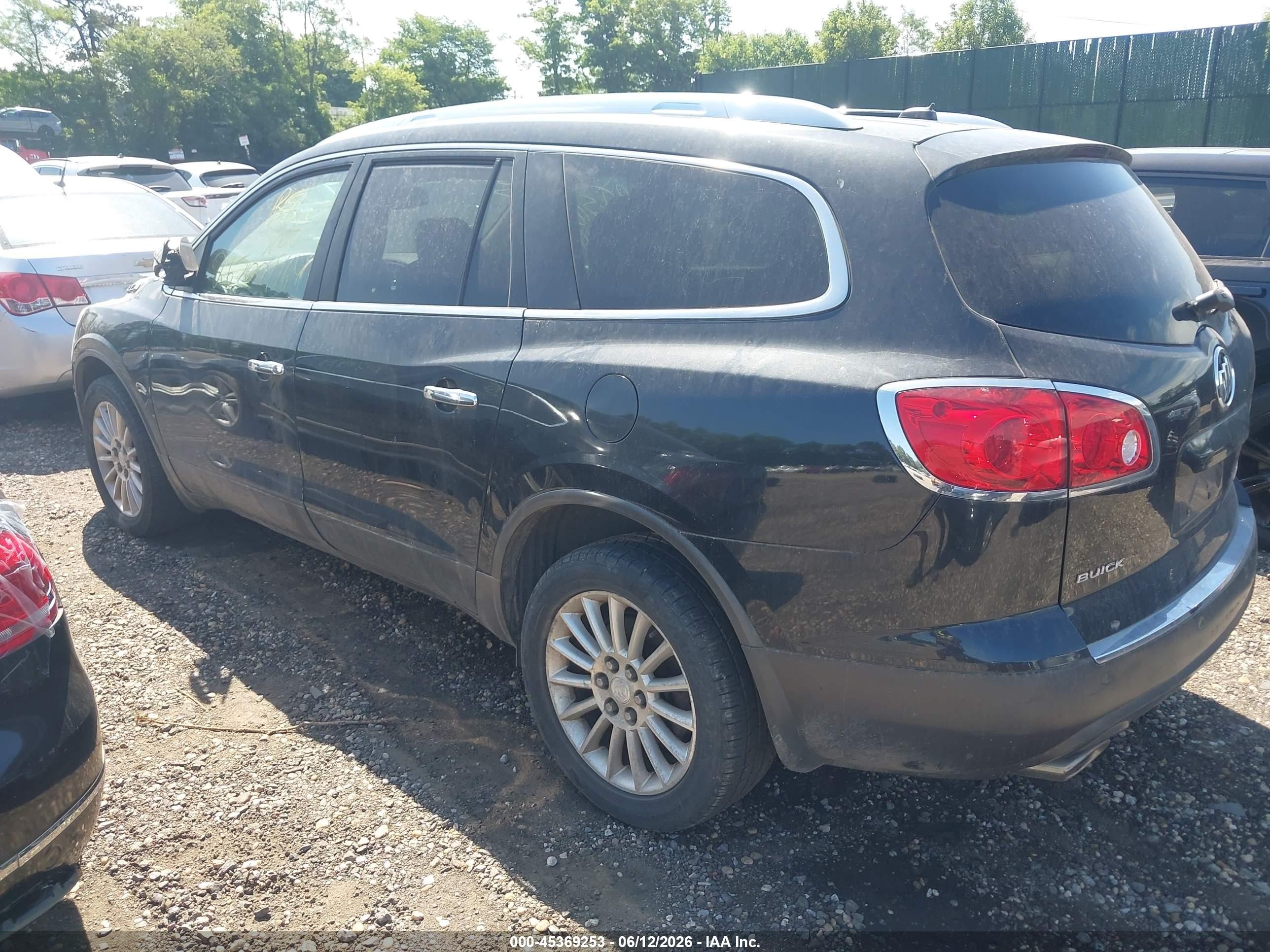 2012 Buick Enclave Leather Черный vin: 5GAKRCED1CJ100944