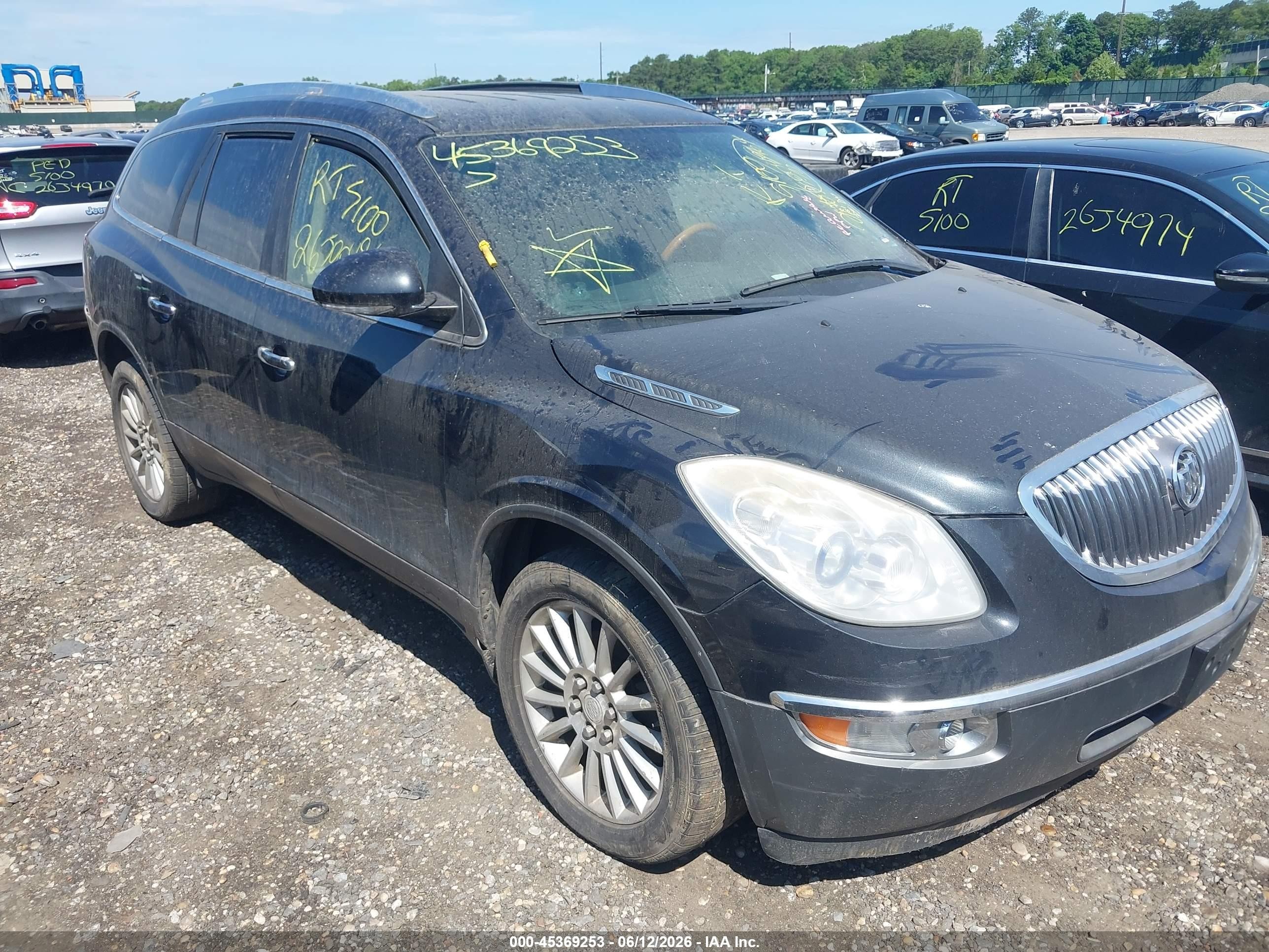 2012 Buick Enclave Leather Black vin: 5GAKRCED1CJ100944