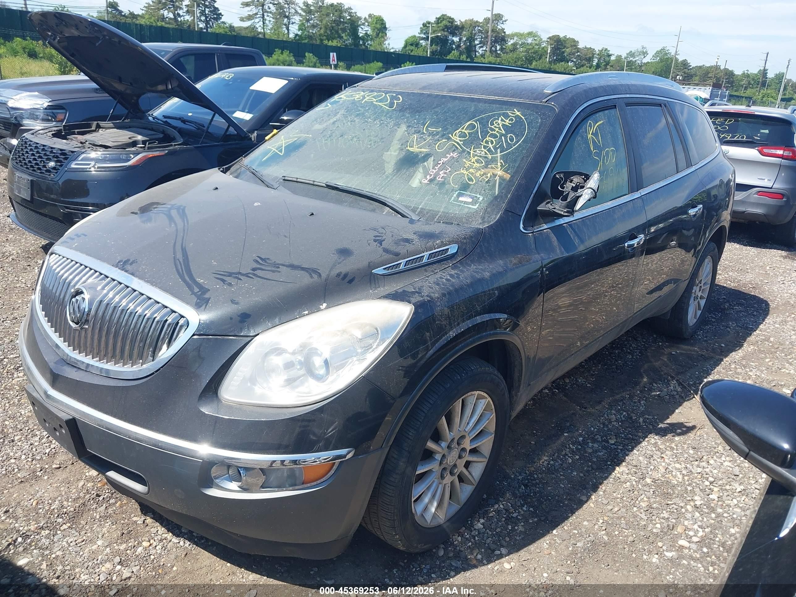 2012 Buick Enclave Leather Черный vin: 5GAKRCED1CJ100944