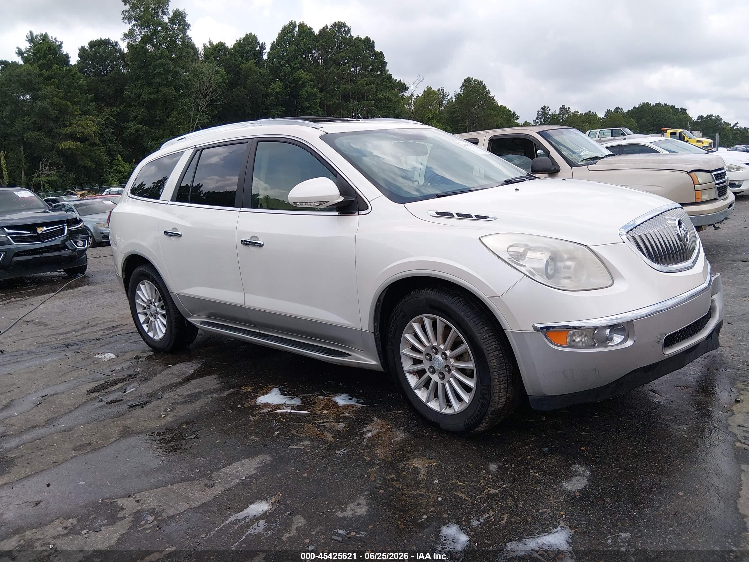 2012 Buick Enclave Leather White vin: 5GAKRCED1CJ119283