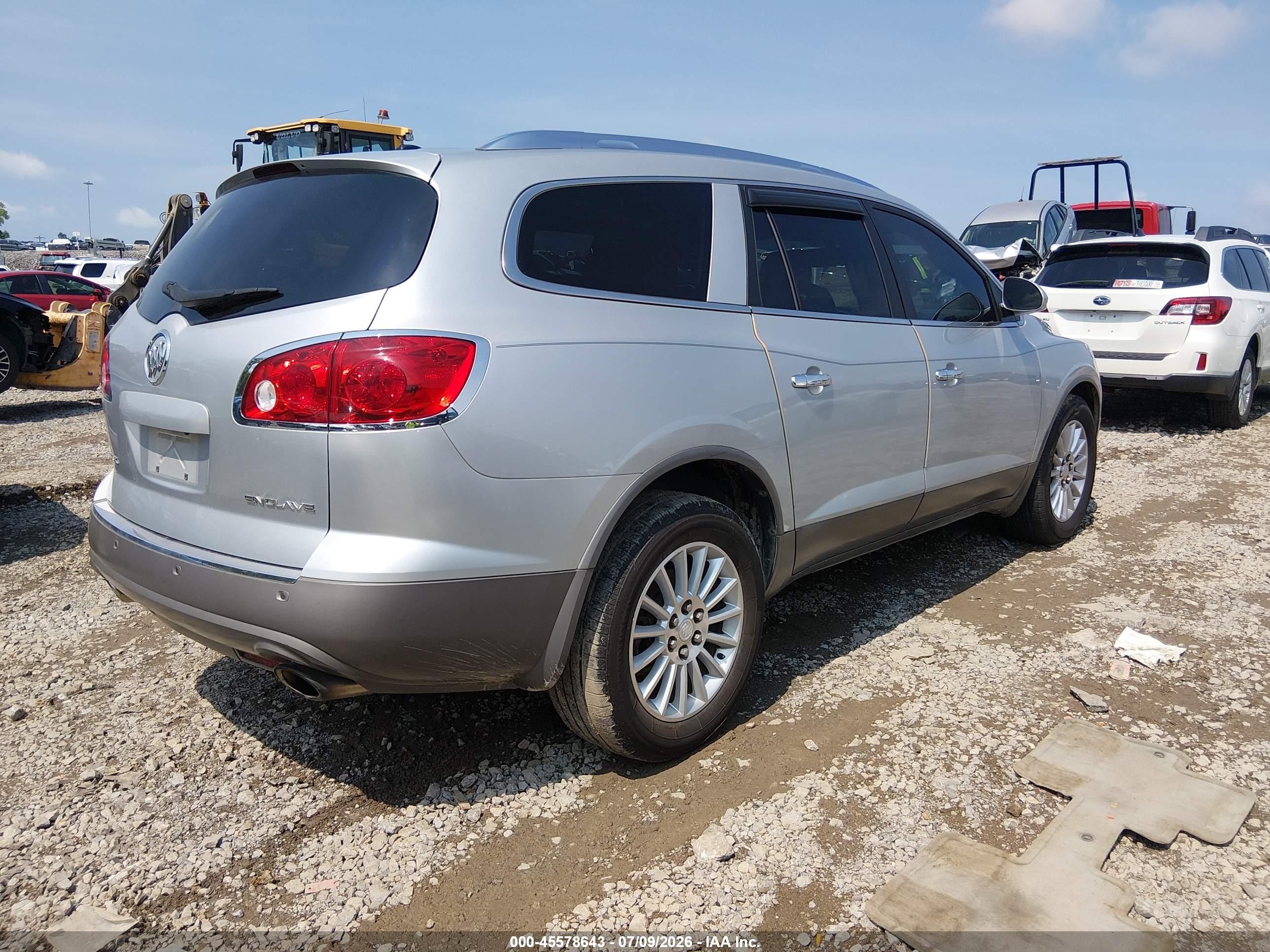 2012 Buick Enclave Leather Silver vin: 5GAKRCED1CJ307589