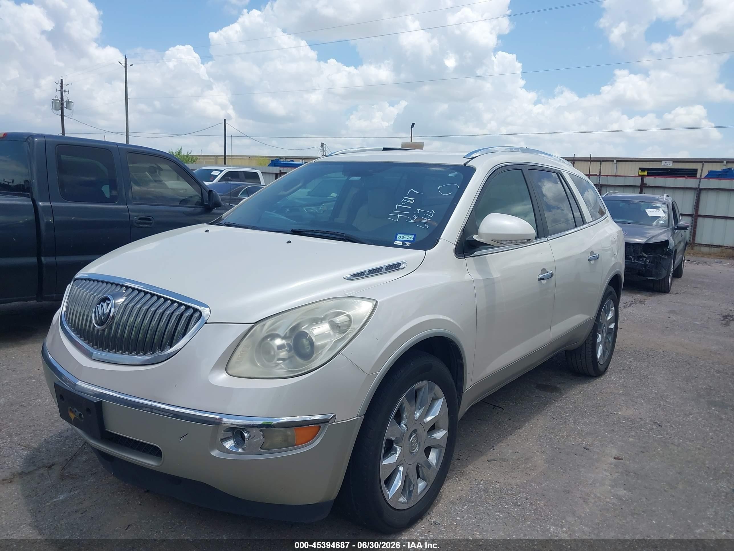 2012 Buick Enclave Leather White vin: 5GAKRCED1CJ417817