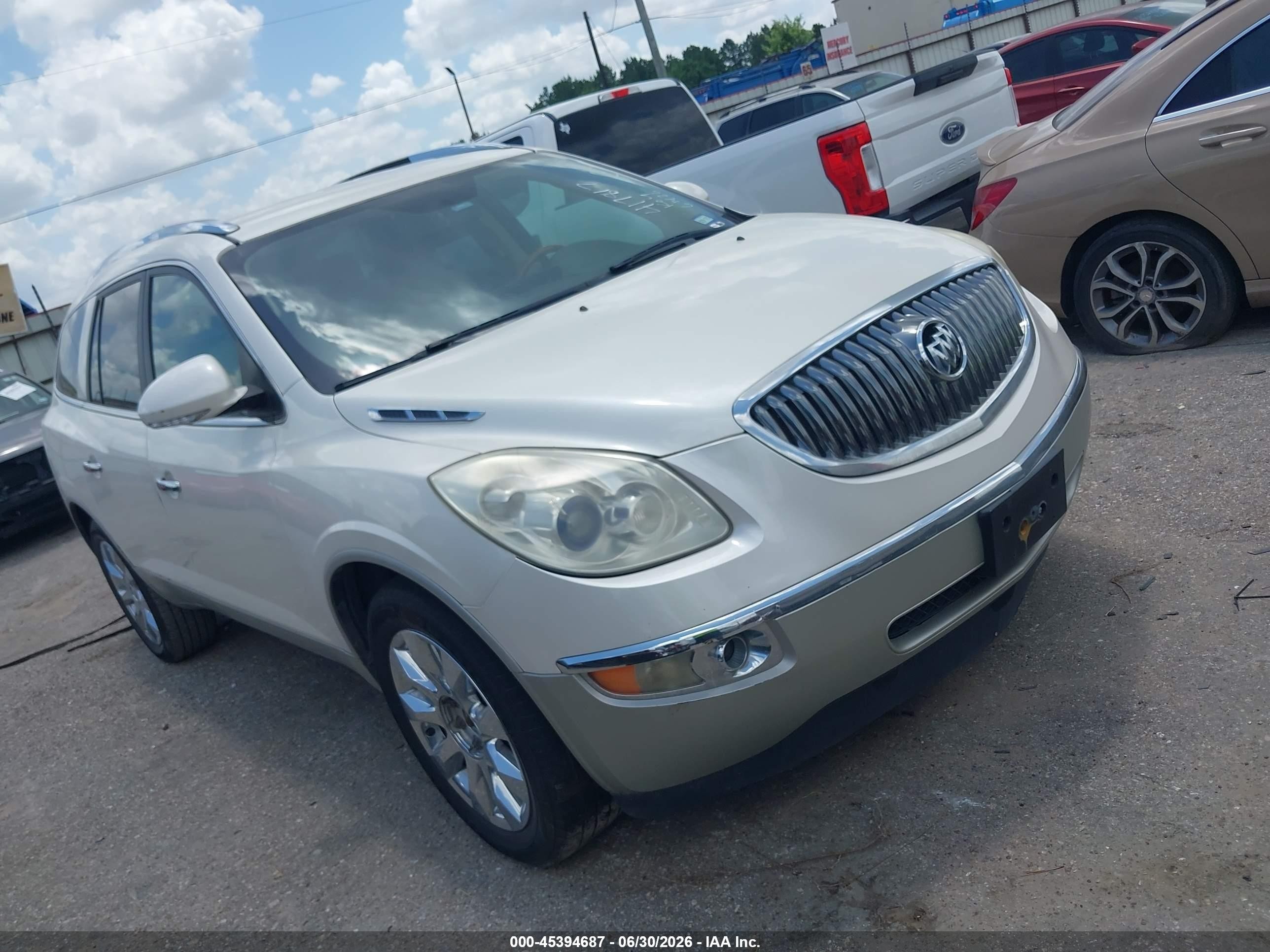 2012 Buick Enclave Leather White vin: 5GAKRCED1CJ417817