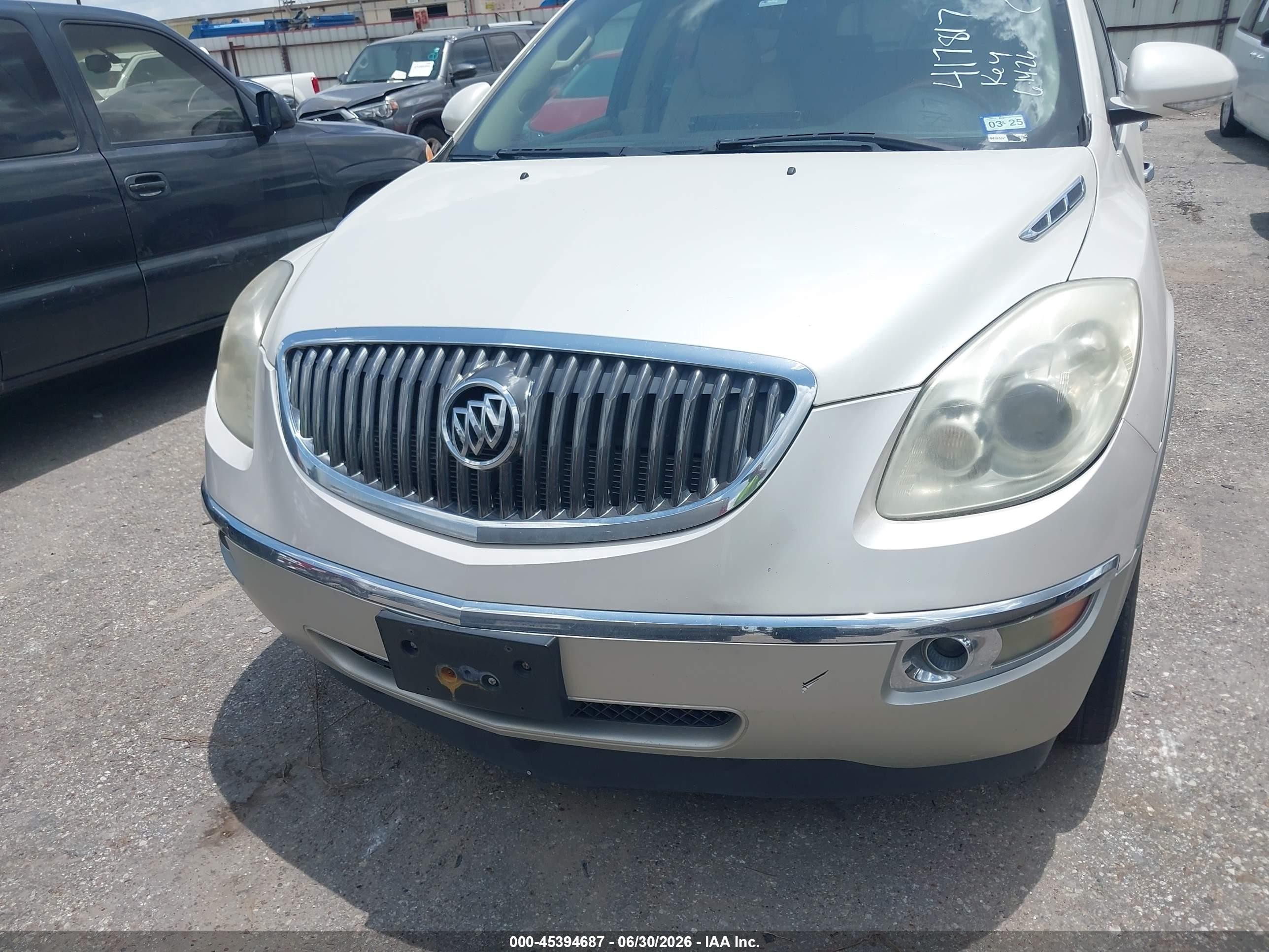 2012 Buick Enclave Leather White vin: 5GAKRCED1CJ417817