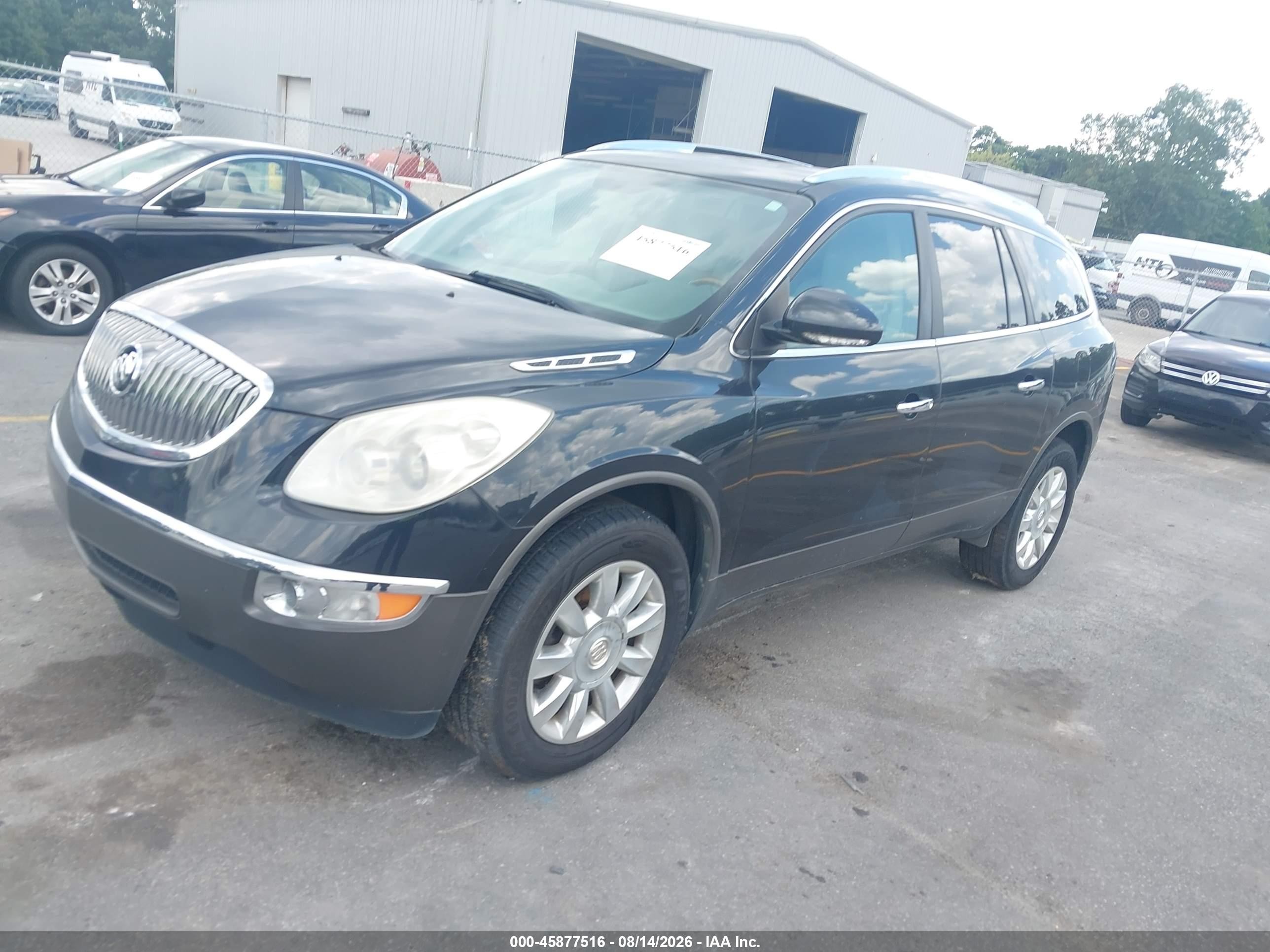 2012 Buick Enclave Leather Black vin: 5GAKRCED1CJ421222
