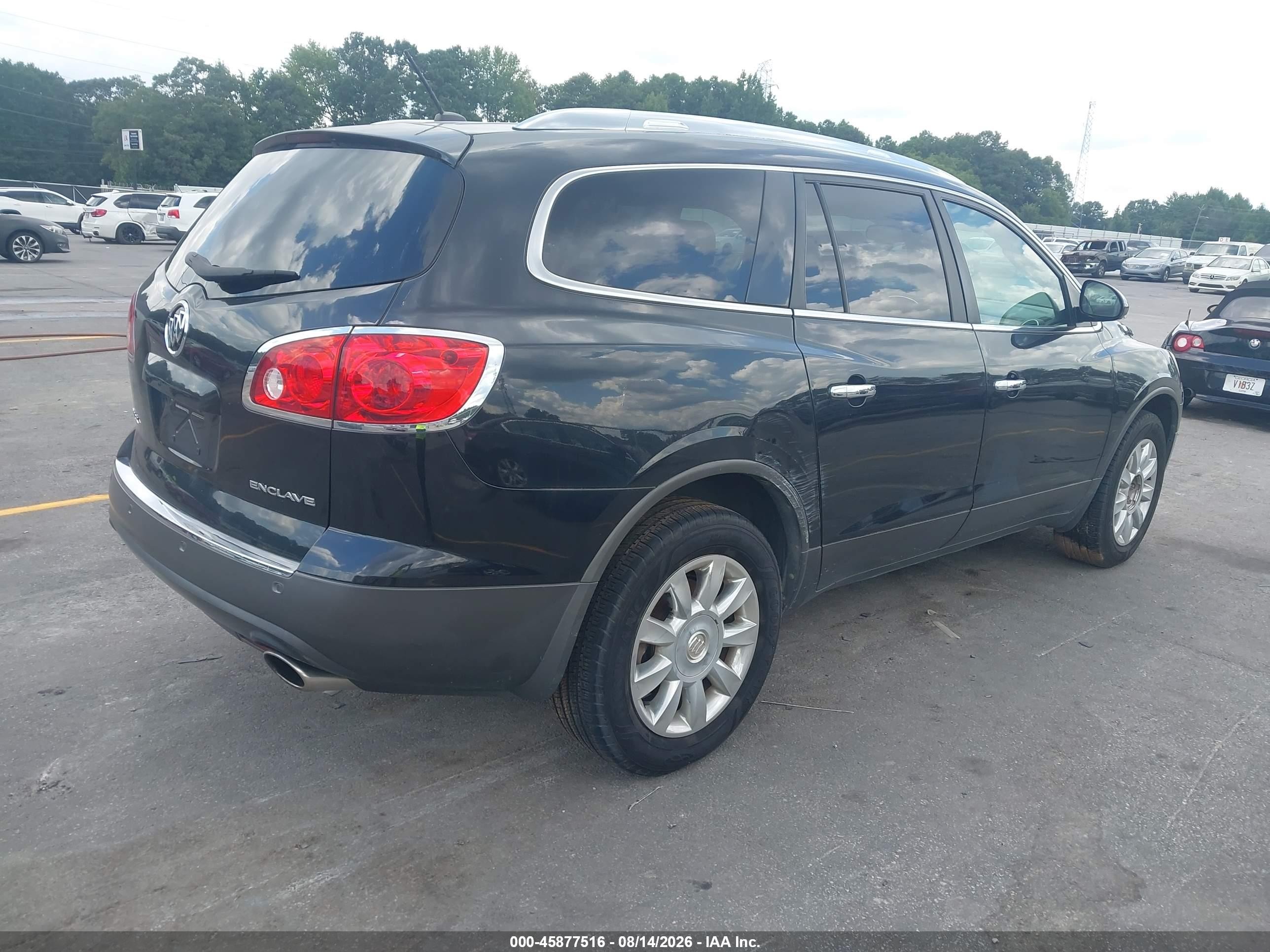 2012 Buick Enclave Leather Black vin: 5GAKRCED1CJ421222