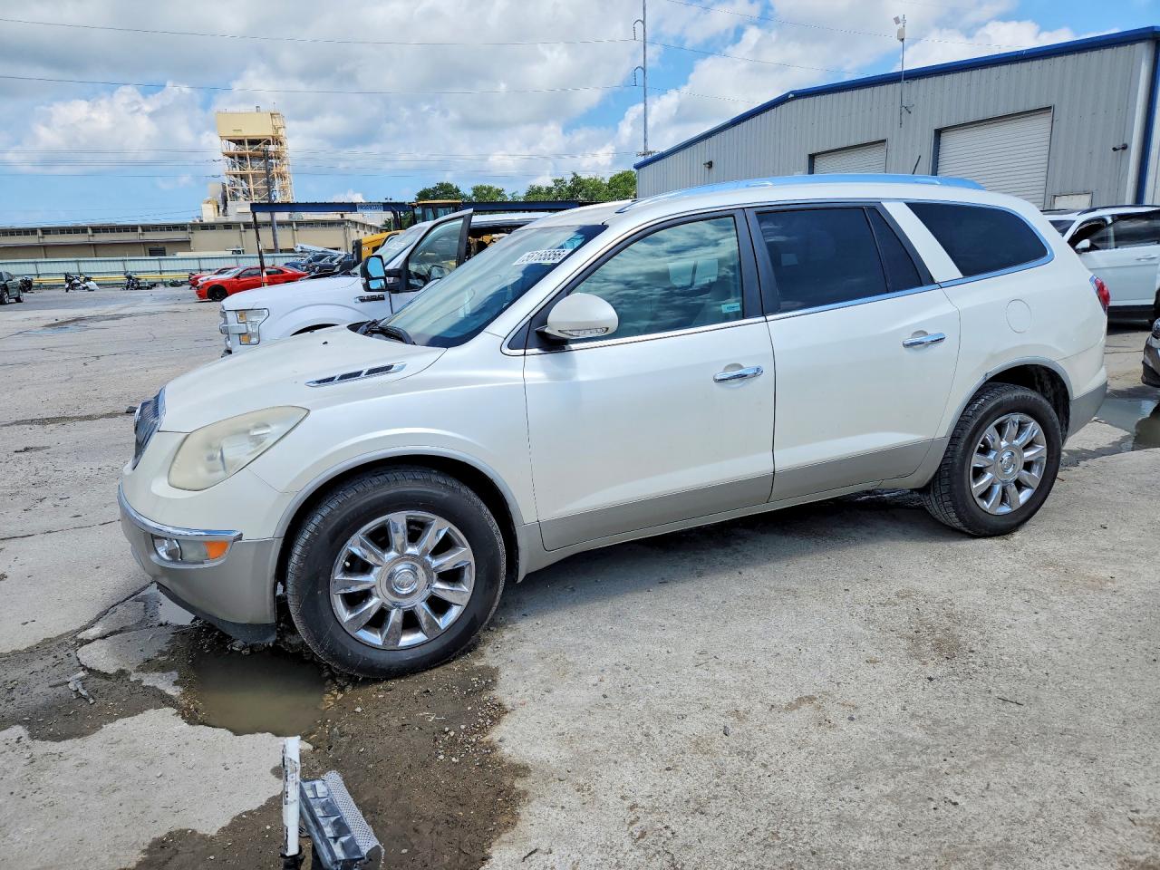 2012 Buick Enclave White vin: 5GAKRCED2CJ235303