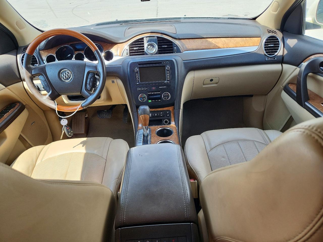 2012 Buick Enclave White vin: 5GAKRCED2CJ235303