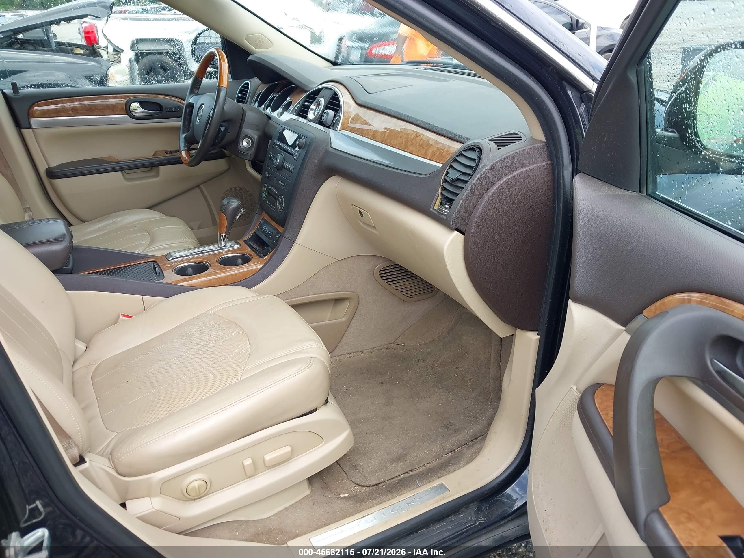 2012 Buick Enclave Leather Black vin: 5GAKRCED2CJ342772