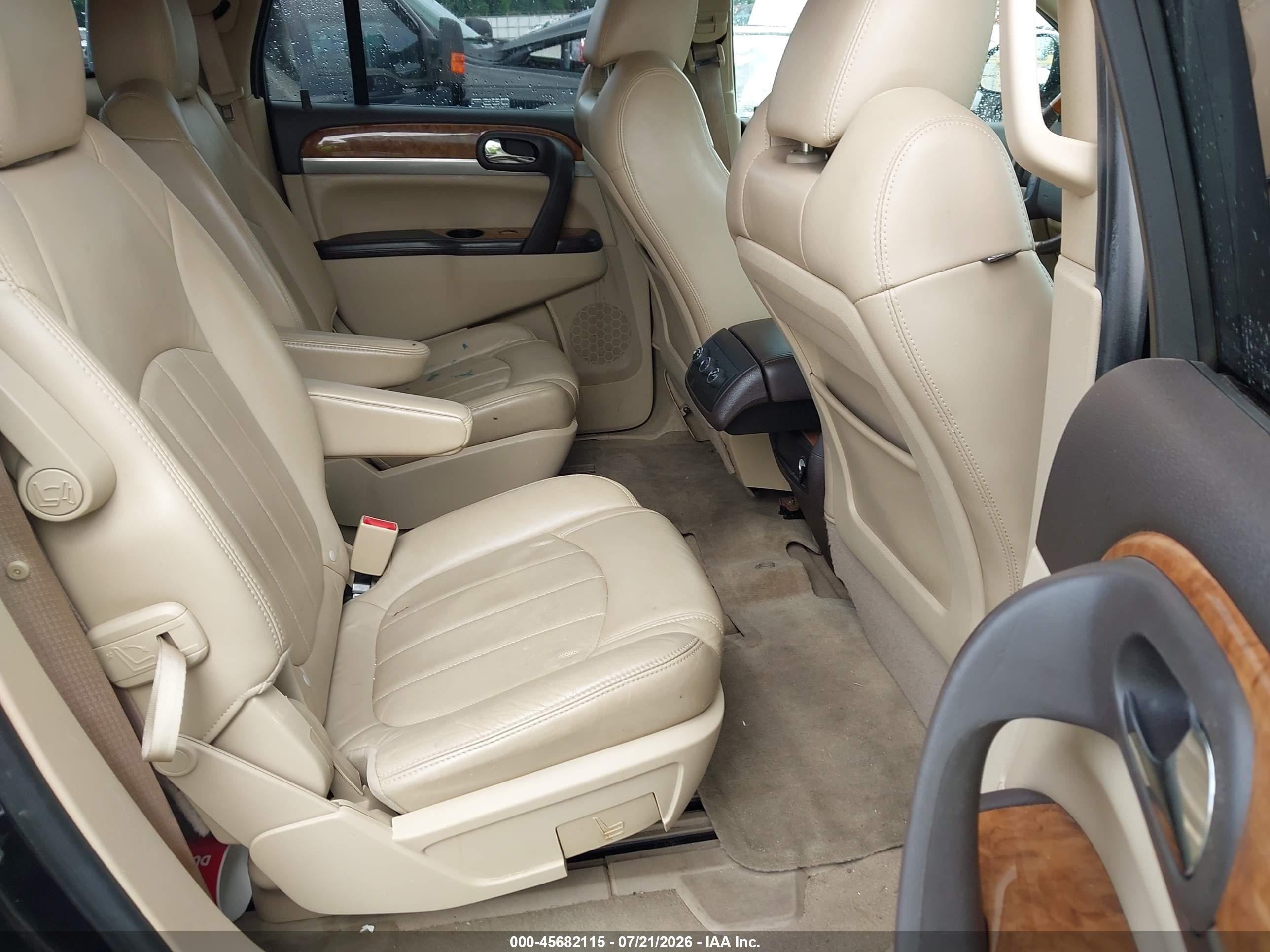 2012 Buick Enclave Leather Black vin: 5GAKRCED2CJ342772