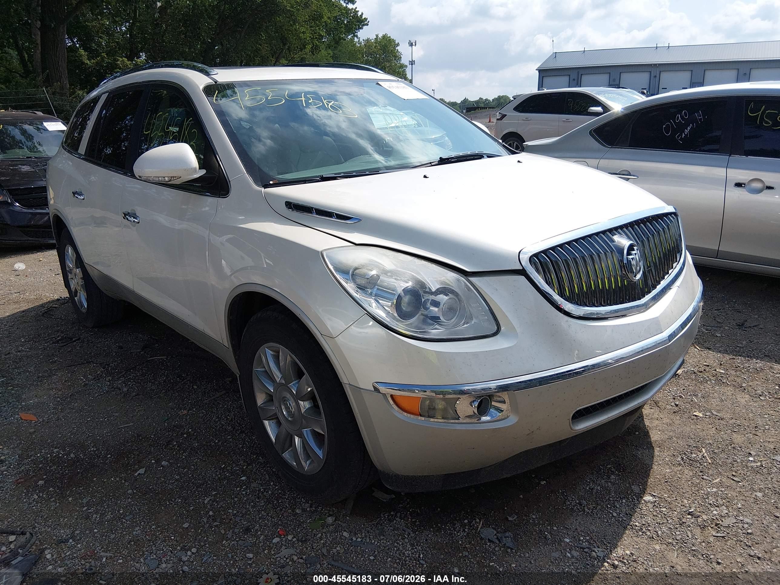 2012 Buick Enclave Leather Белый vin: 5GAKRCED3CJ126560