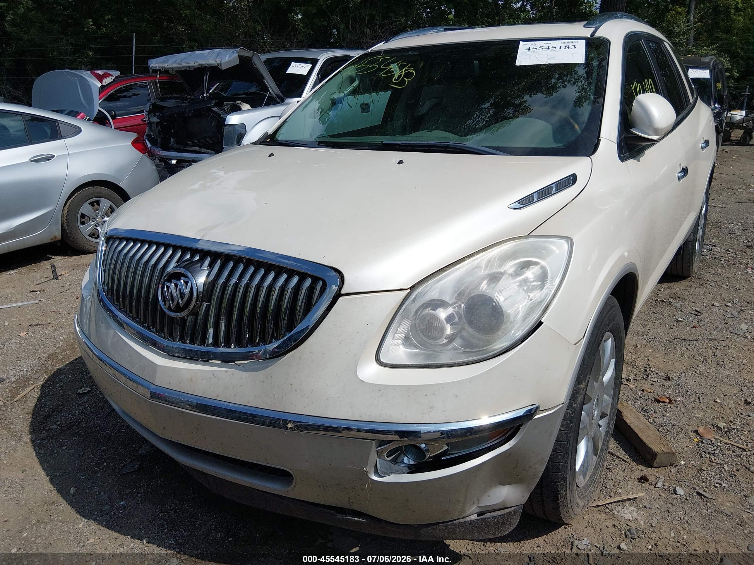 2012 Buick Enclave Leather White vin: 5GAKRCED3CJ126560