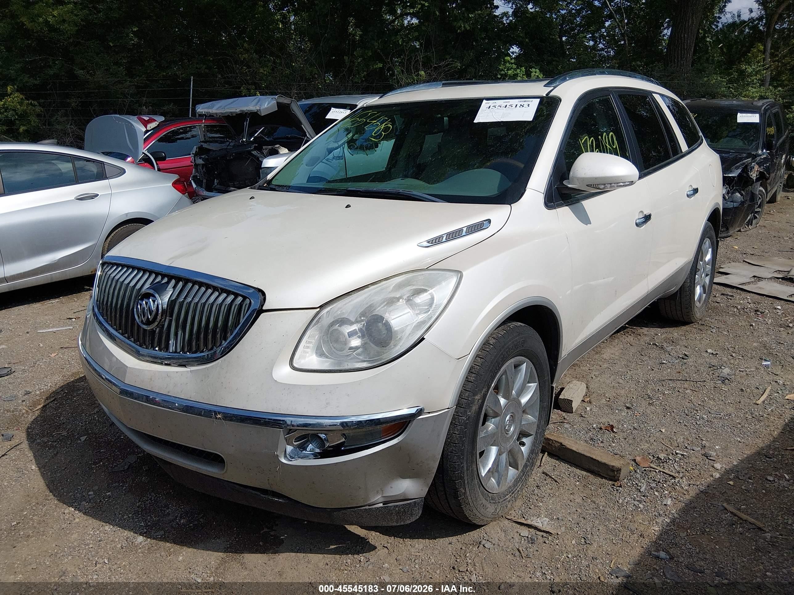 2012 Buick Enclave Leather White vin: 5GAKRCED3CJ126560