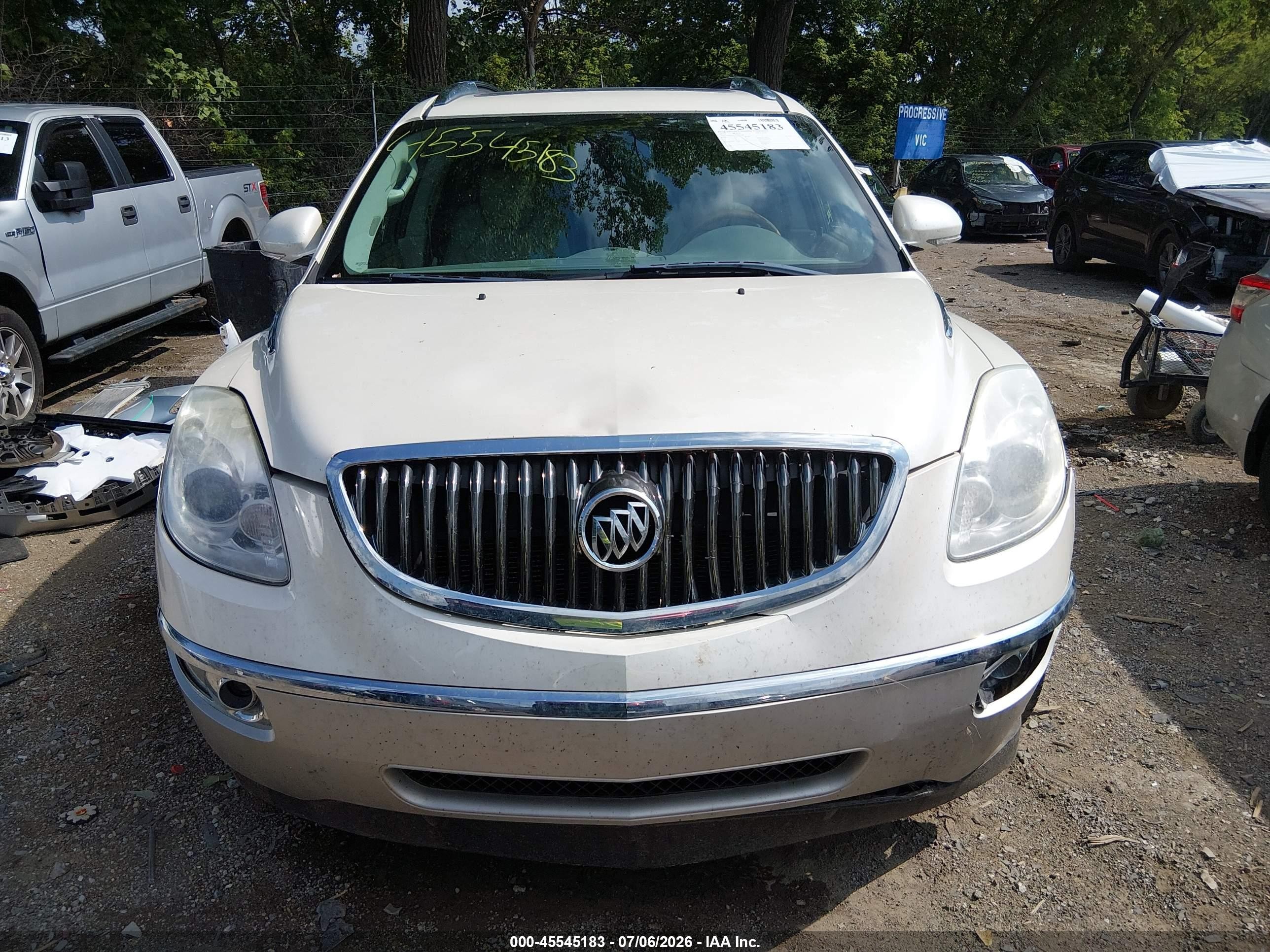 2012 Buick Enclave Leather White vin: 5GAKRCED3CJ126560