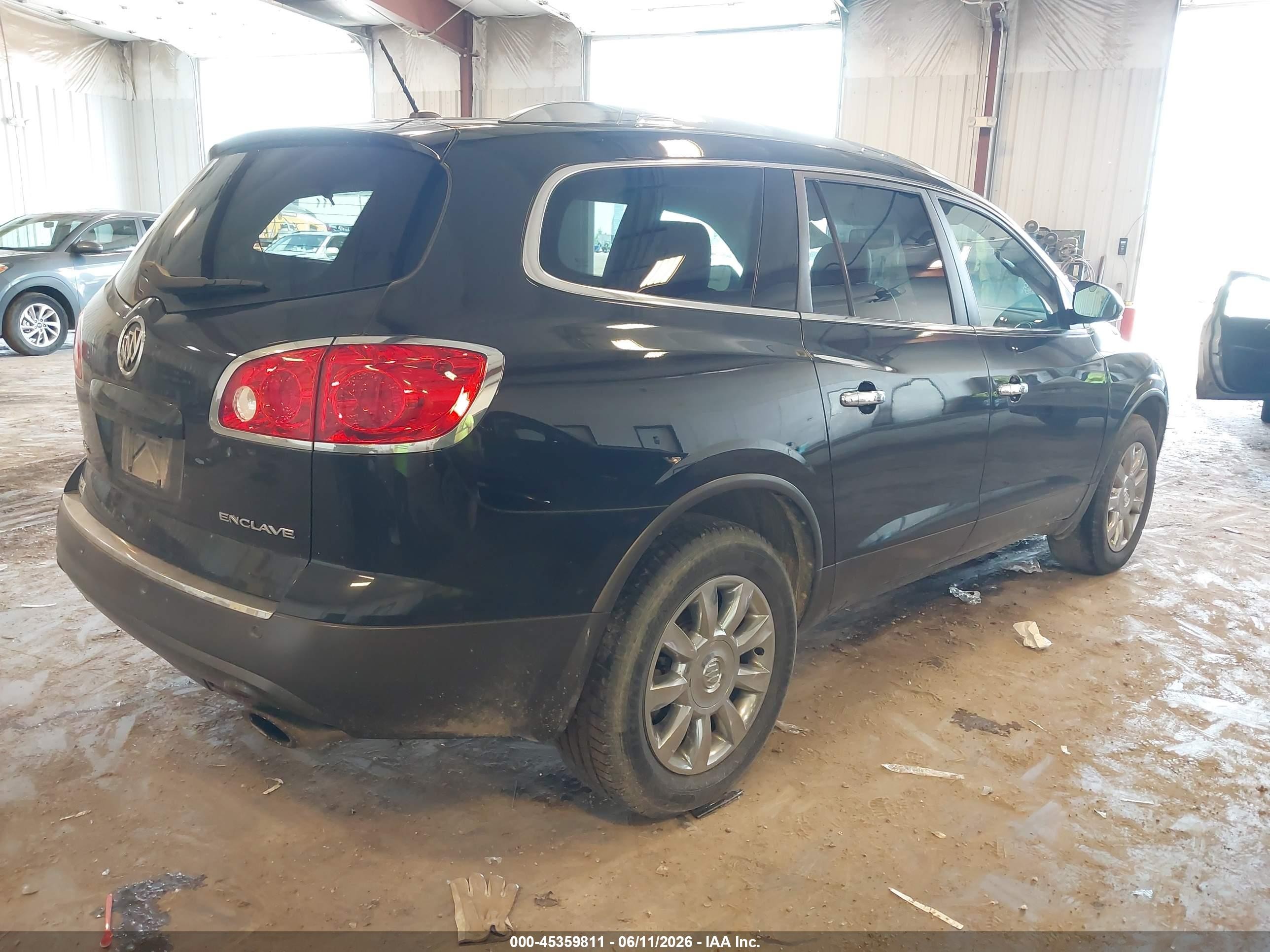 2012 Buick Enclave Leather Black vin: 5GAKRCED3CJ380351
