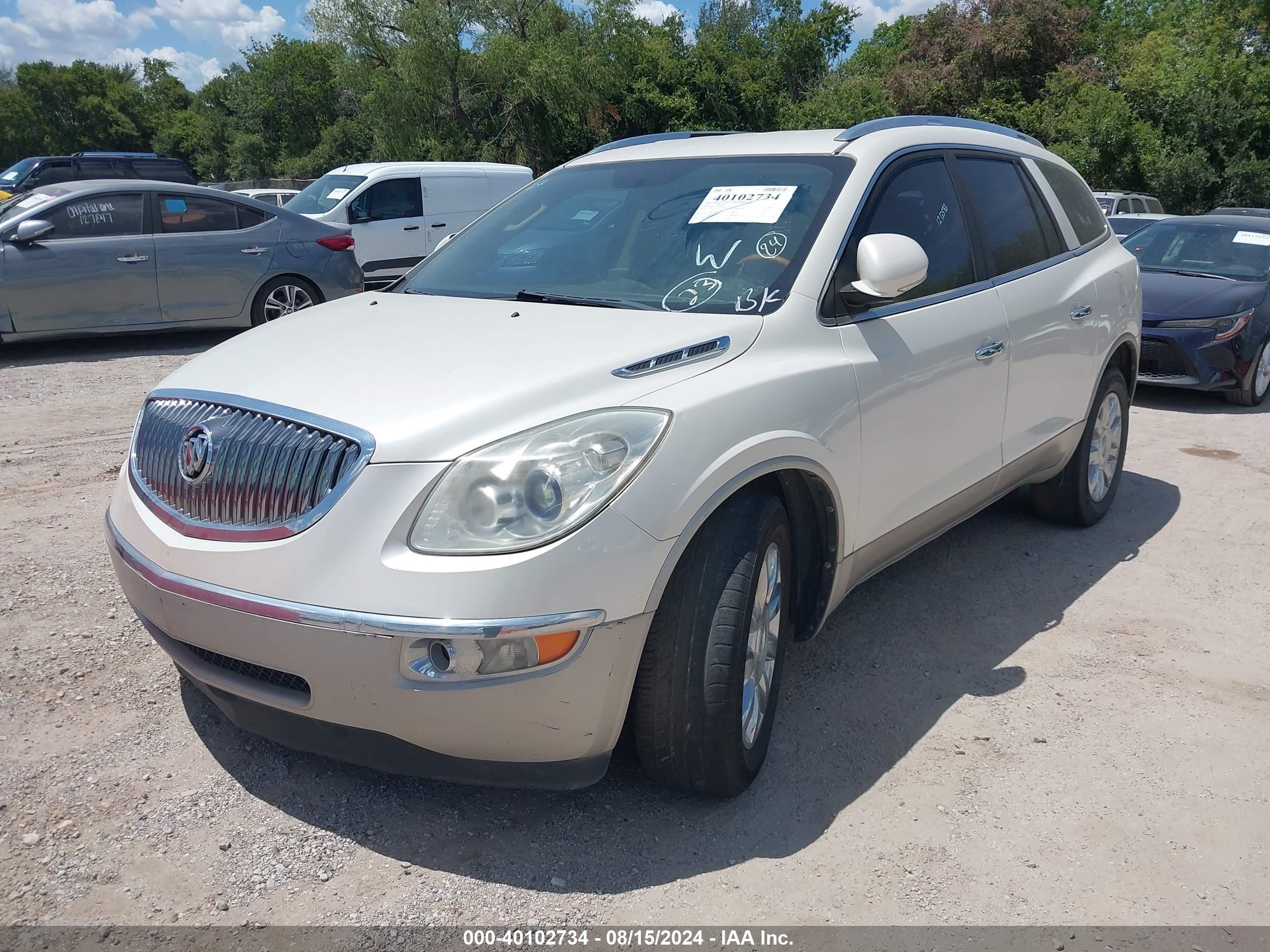 2012 Buick Enclave Leather White vin: 5GAKRCED5CJ366323