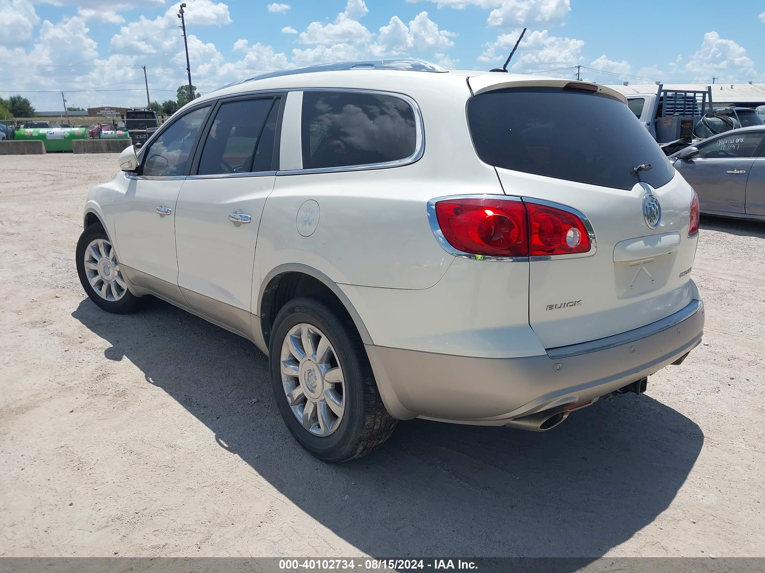2012 Buick Enclave Leather White vin: 5GAKRCED5CJ366323