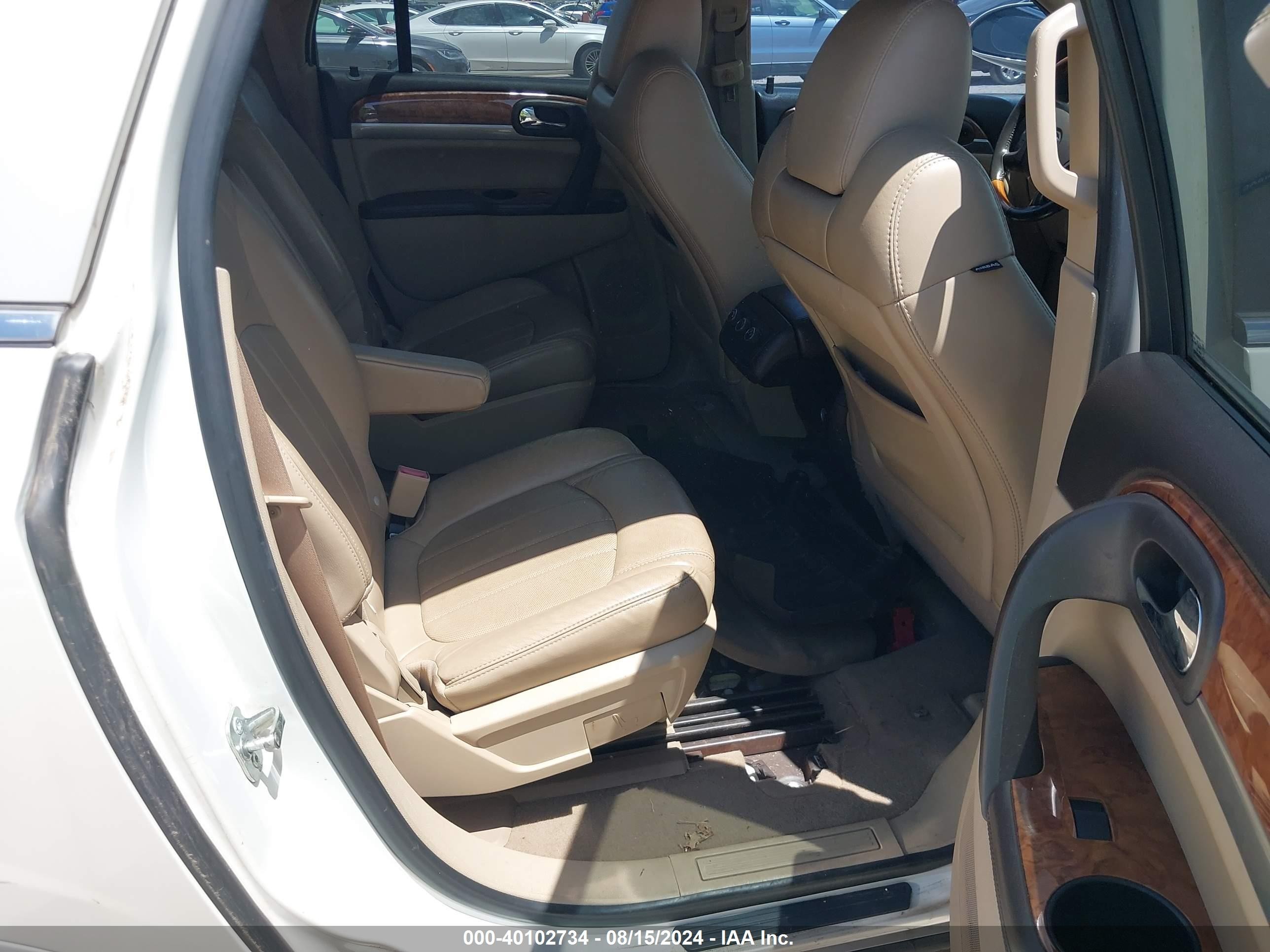 2012 Buick Enclave Leather White vin: 5GAKRCED5CJ366323
