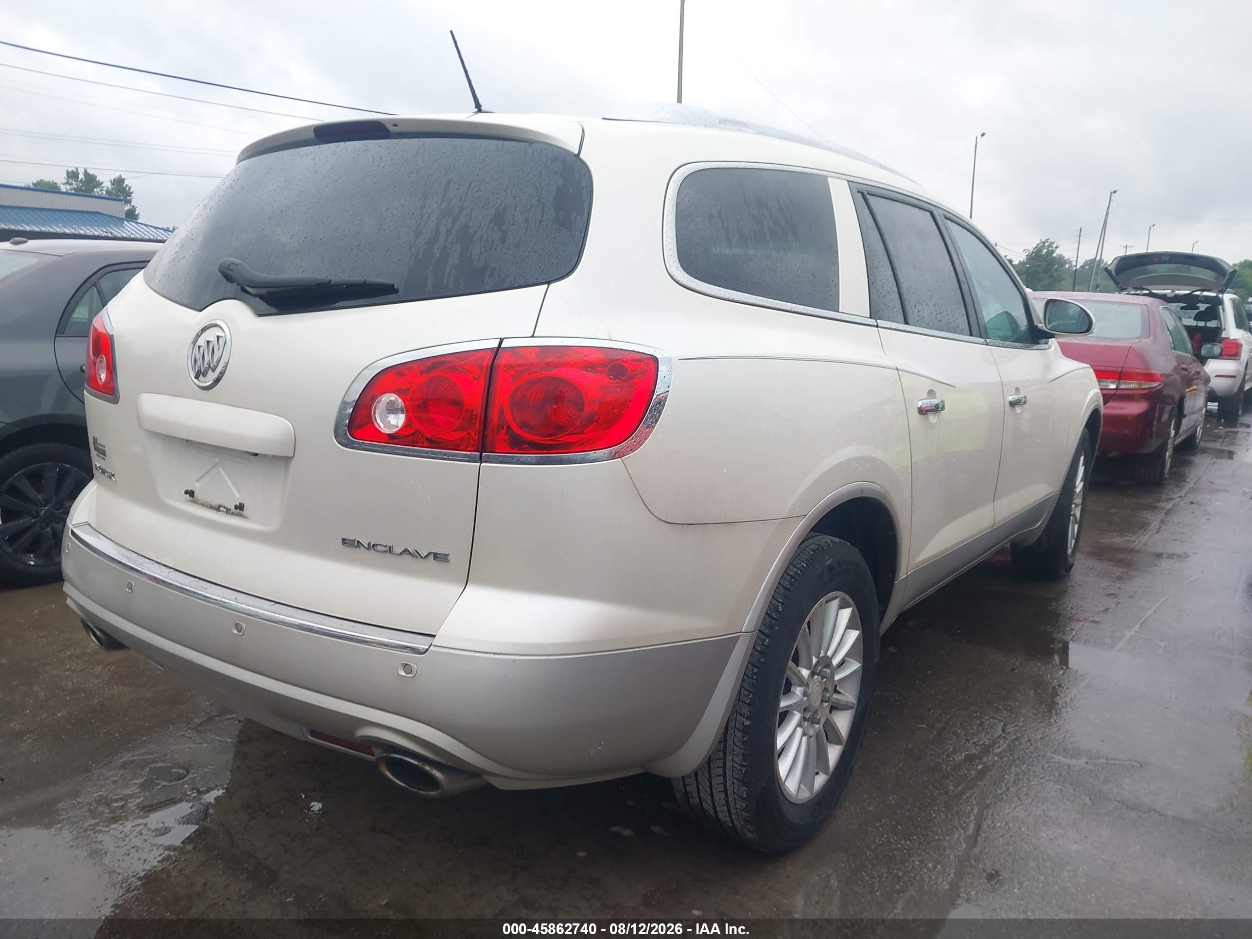 2012 Buick Enclave Leather White vin: 5GAKRCED5CJ383364