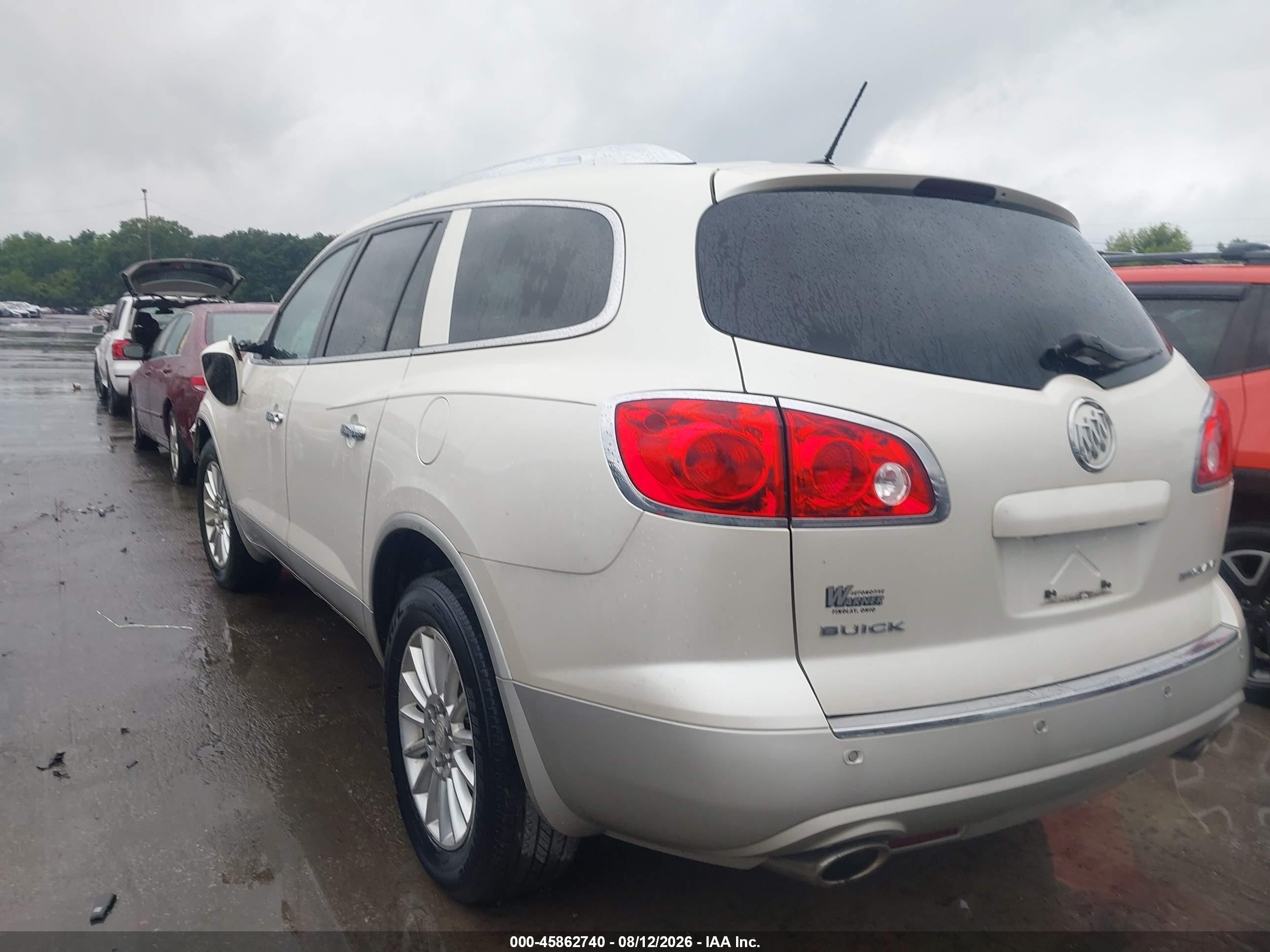 2012 Buick Enclave Leather White vin: 5GAKRCED5CJ383364