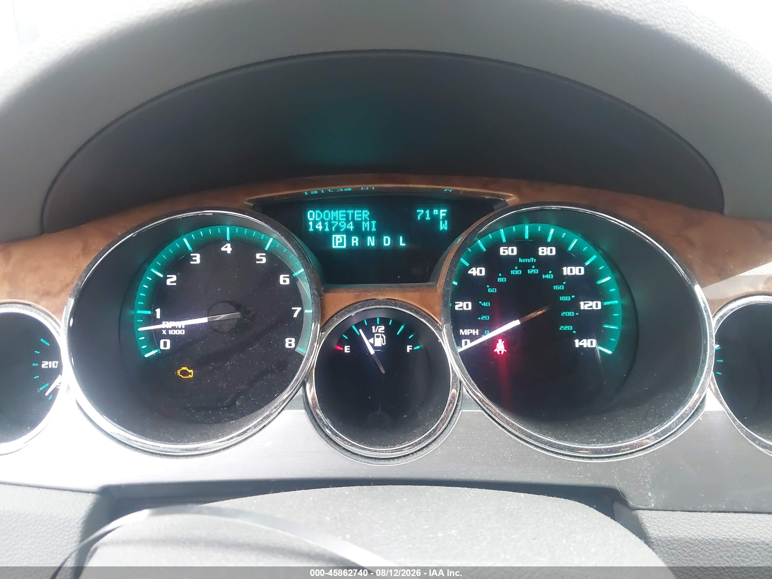 2012 Buick Enclave Leather White vin: 5GAKRCED5CJ383364