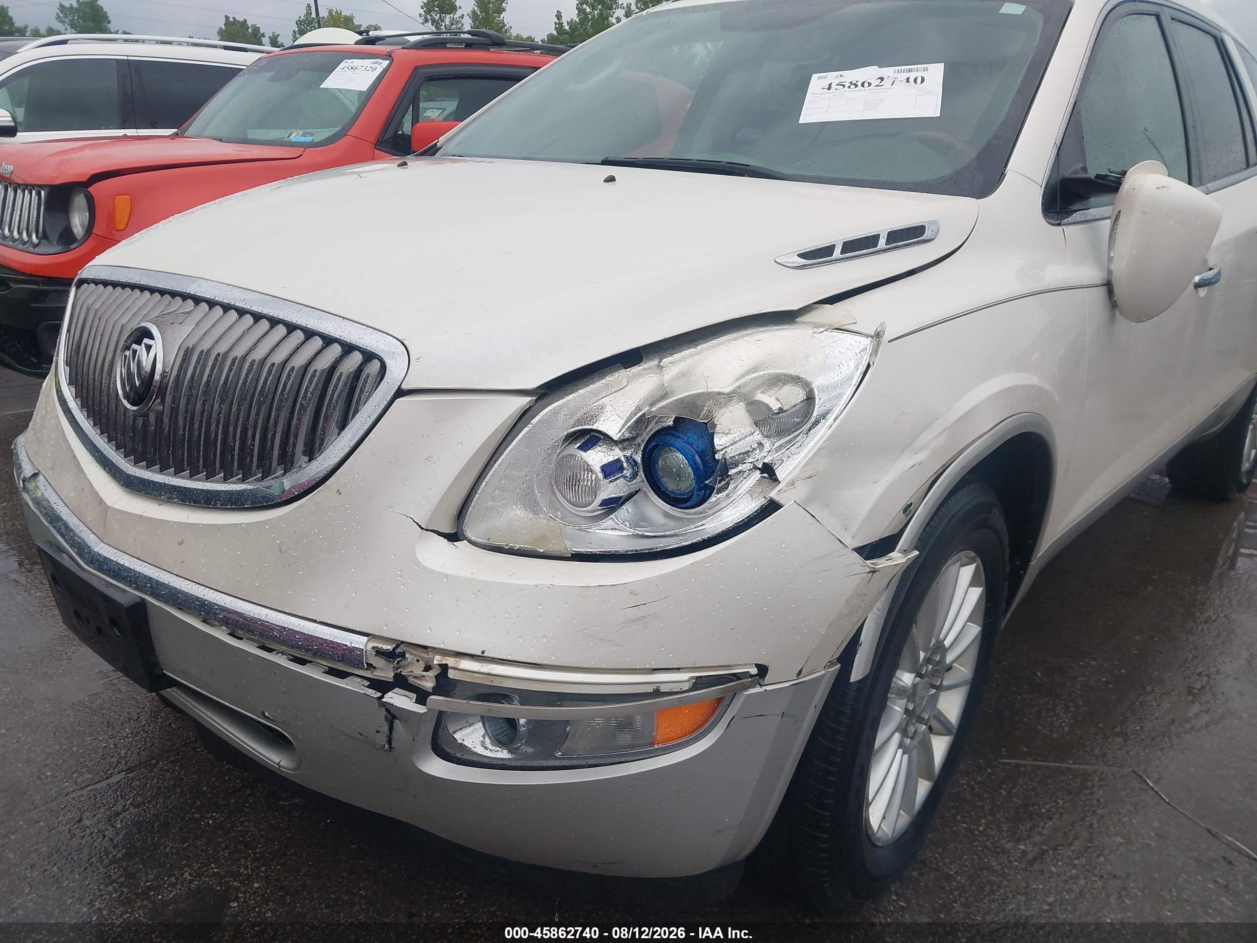2012 Buick Enclave Leather White vin: 5GAKRCED5CJ383364