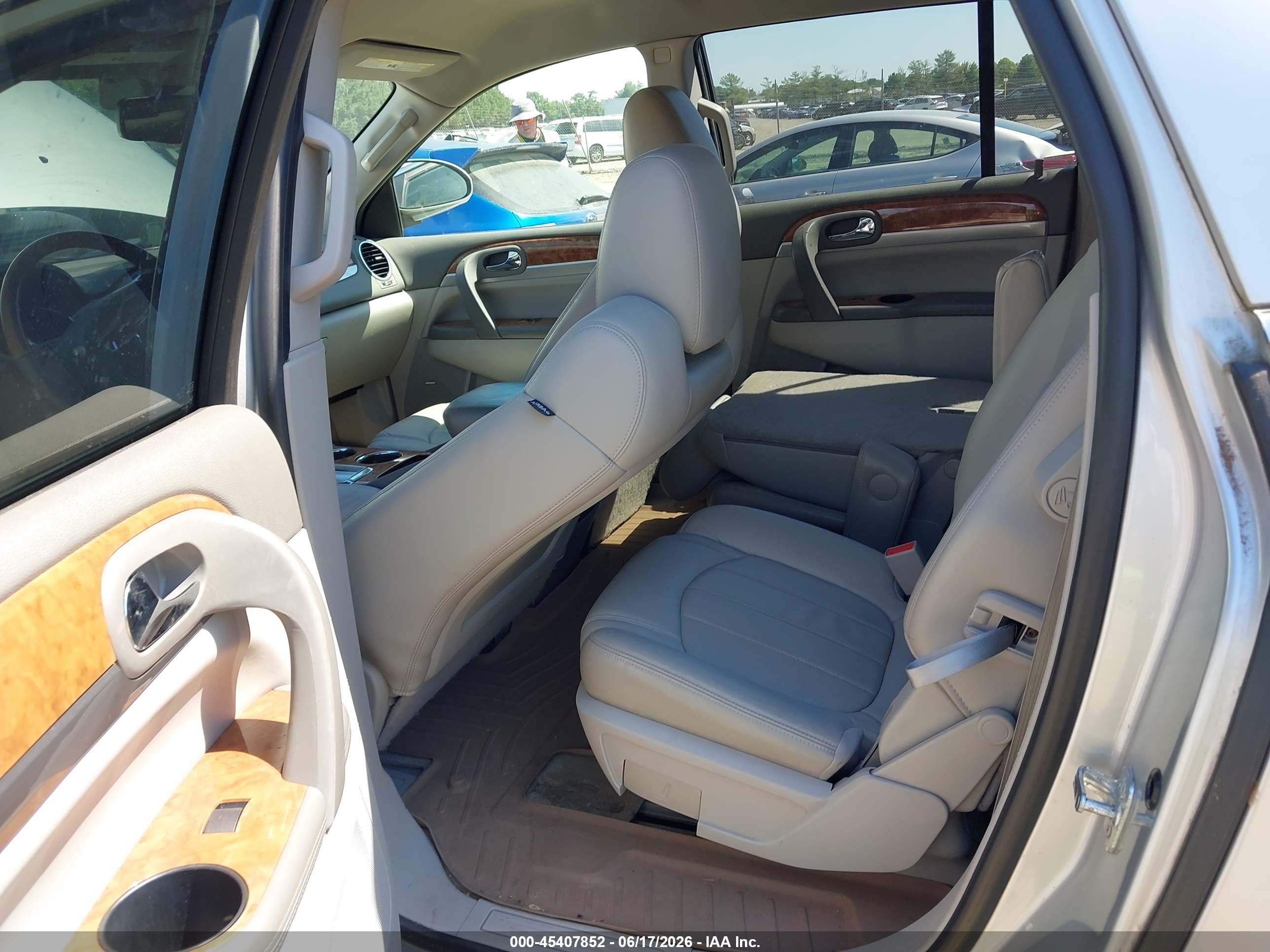 2012 Buick Enclave Leather White vin: 5GAKRCED5CJ416508