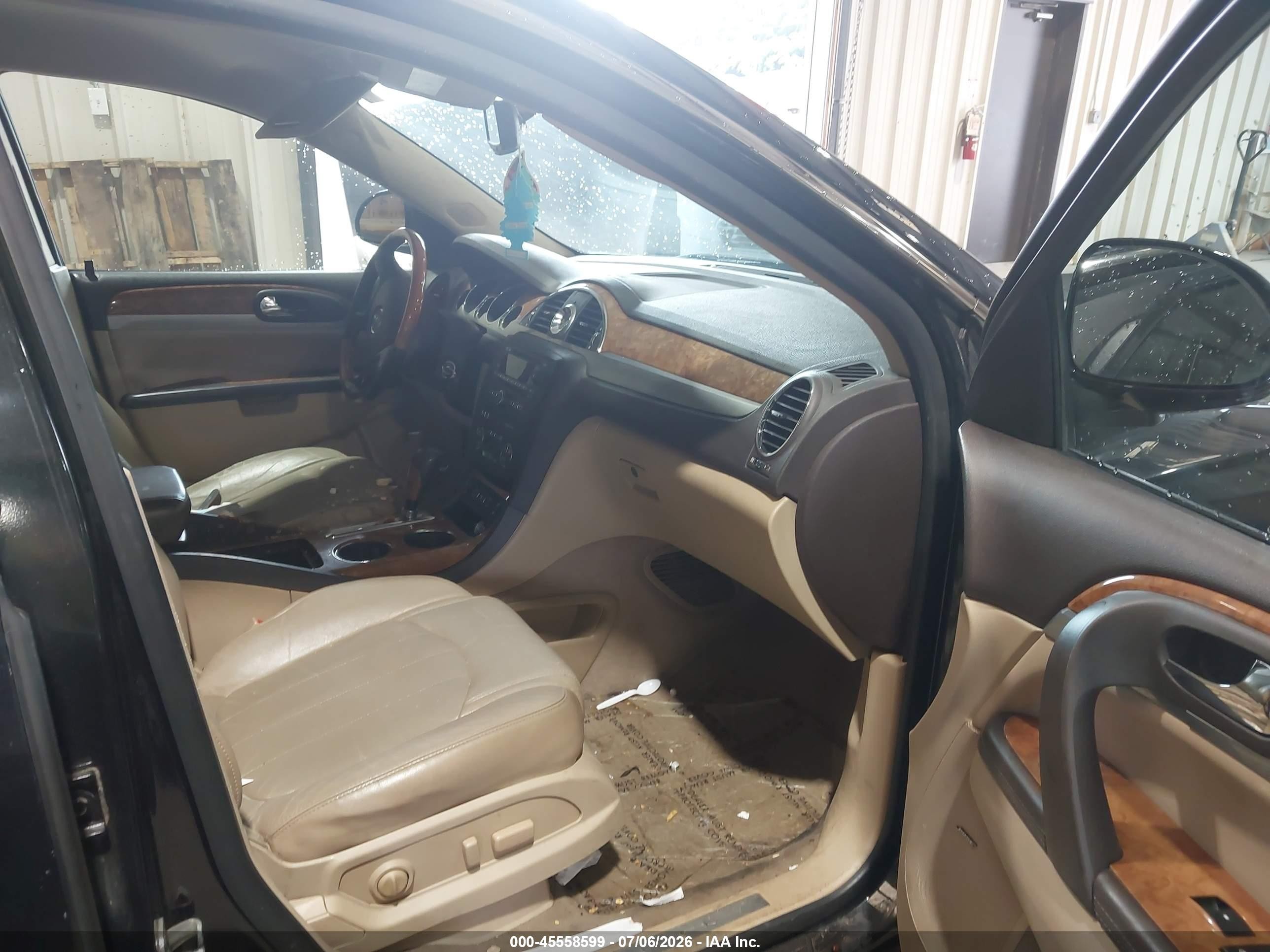 2012 Buick Enclave Leather Черный vin: 5GAKRCED6CJ108599