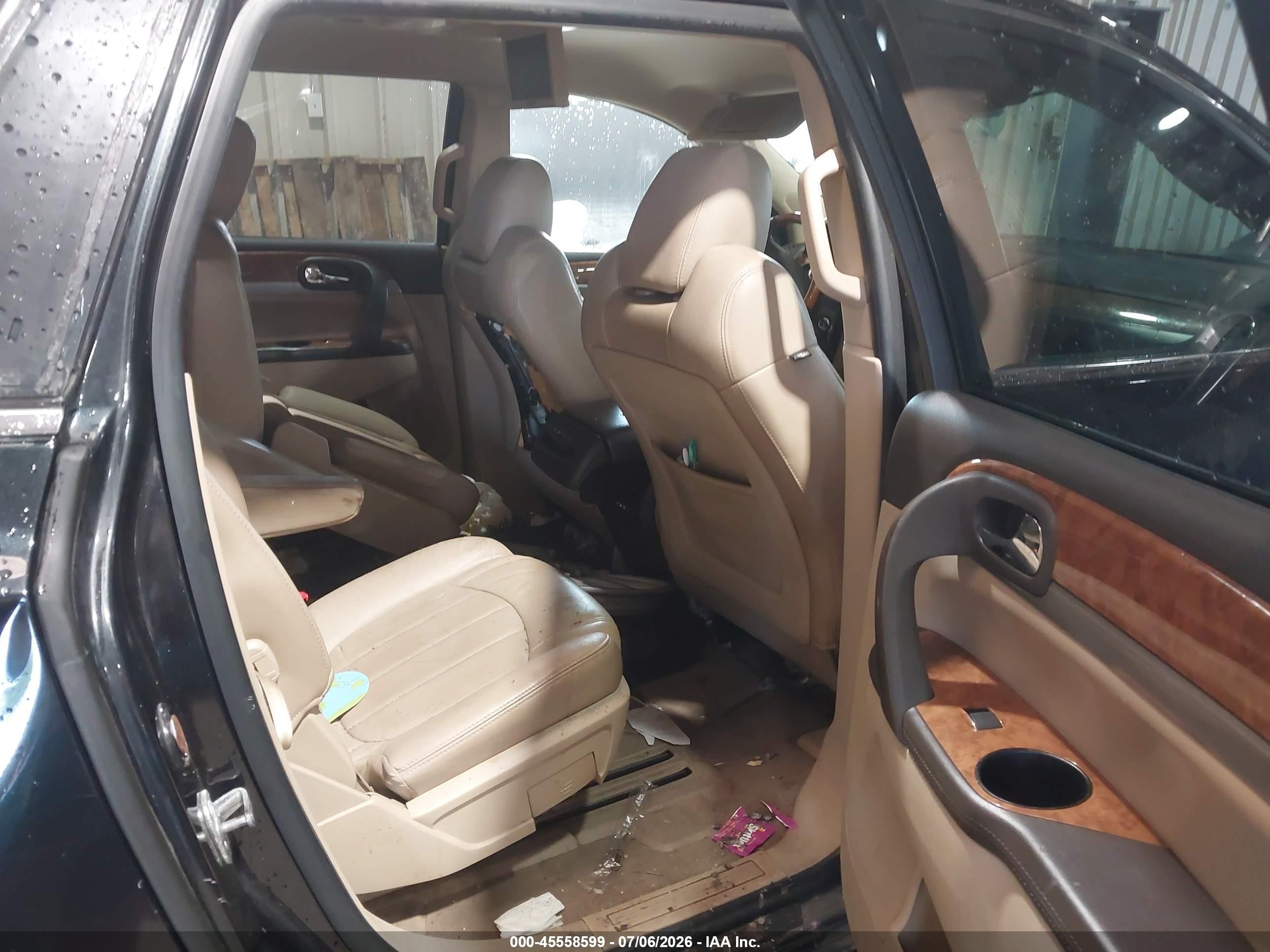 2012 Buick Enclave Leather Черный vin: 5GAKRCED6CJ108599