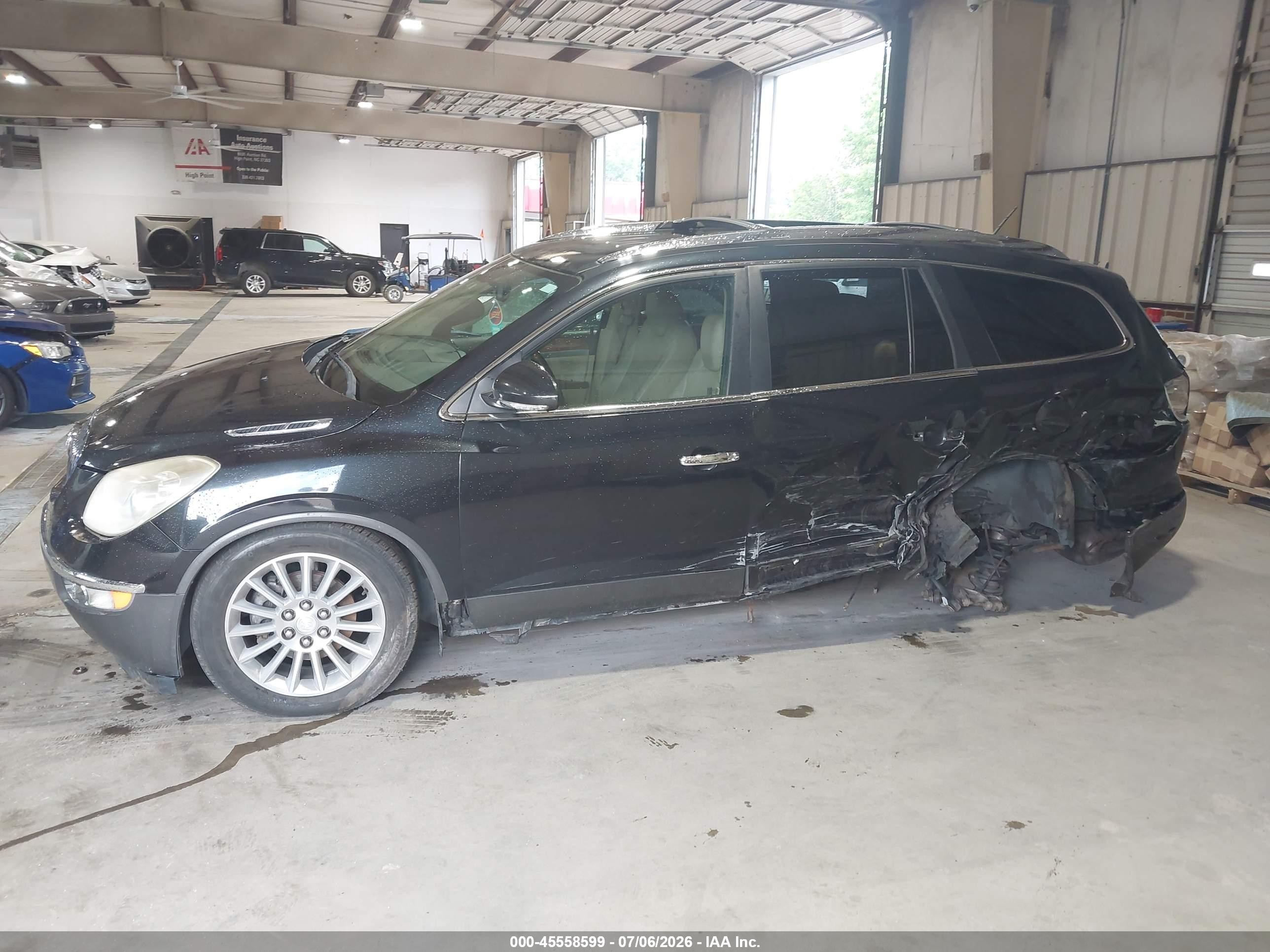 2012 Buick Enclave Leather Черный vin: 5GAKRCED6CJ108599