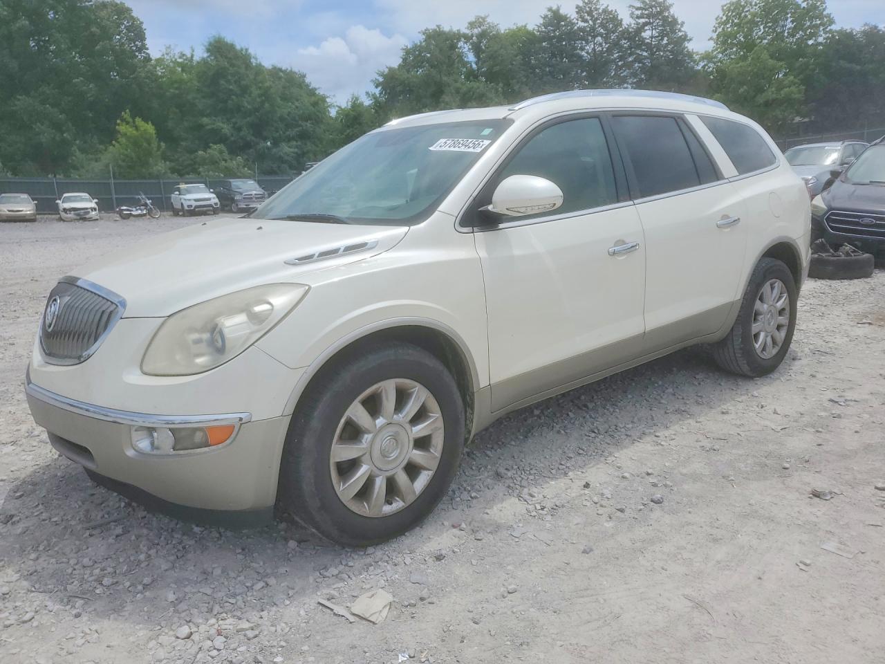 2012 Buick Enclave White vin: 5GAKRCED6CJ133731