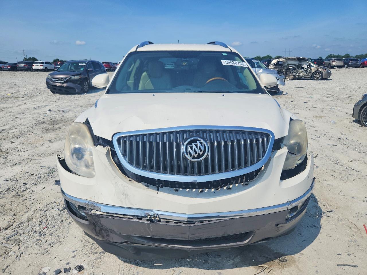 2012 Buick Enclave White vin: 5GAKRCED6CJ161285