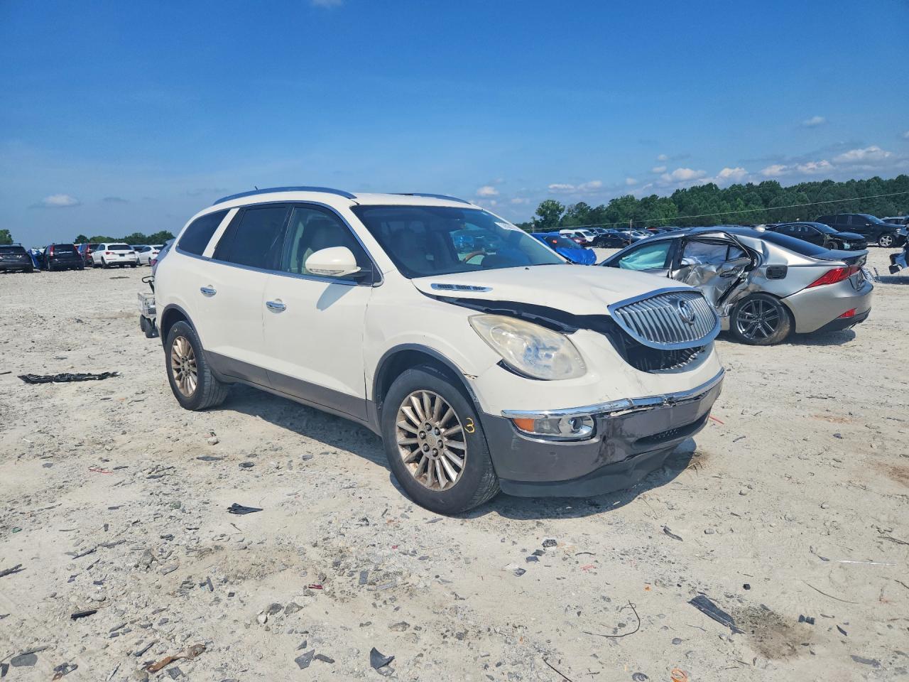 2012 Buick Enclave White vin: 5GAKRCED6CJ161285