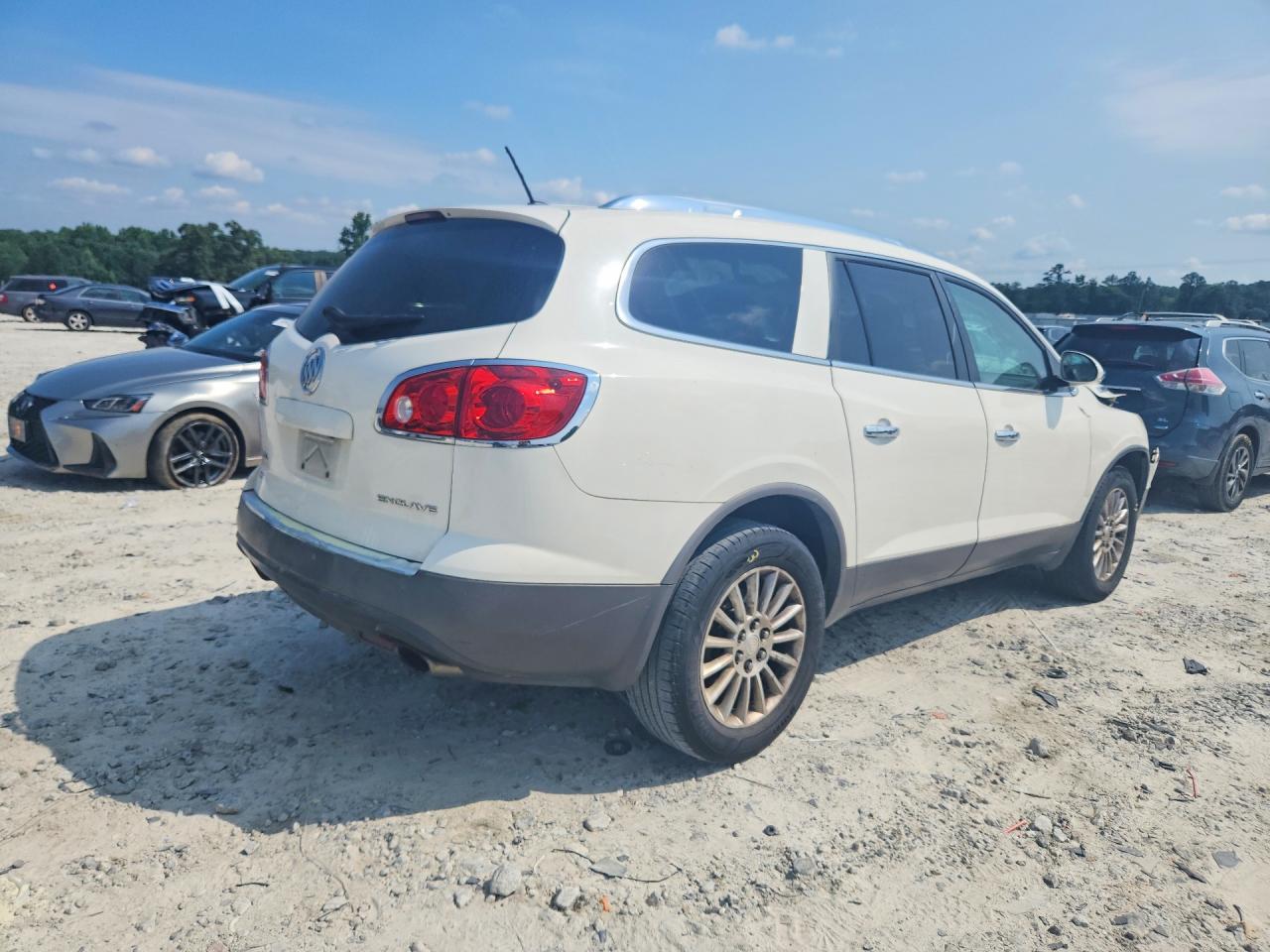 2012 Buick Enclave White vin: 5GAKRCED6CJ161285