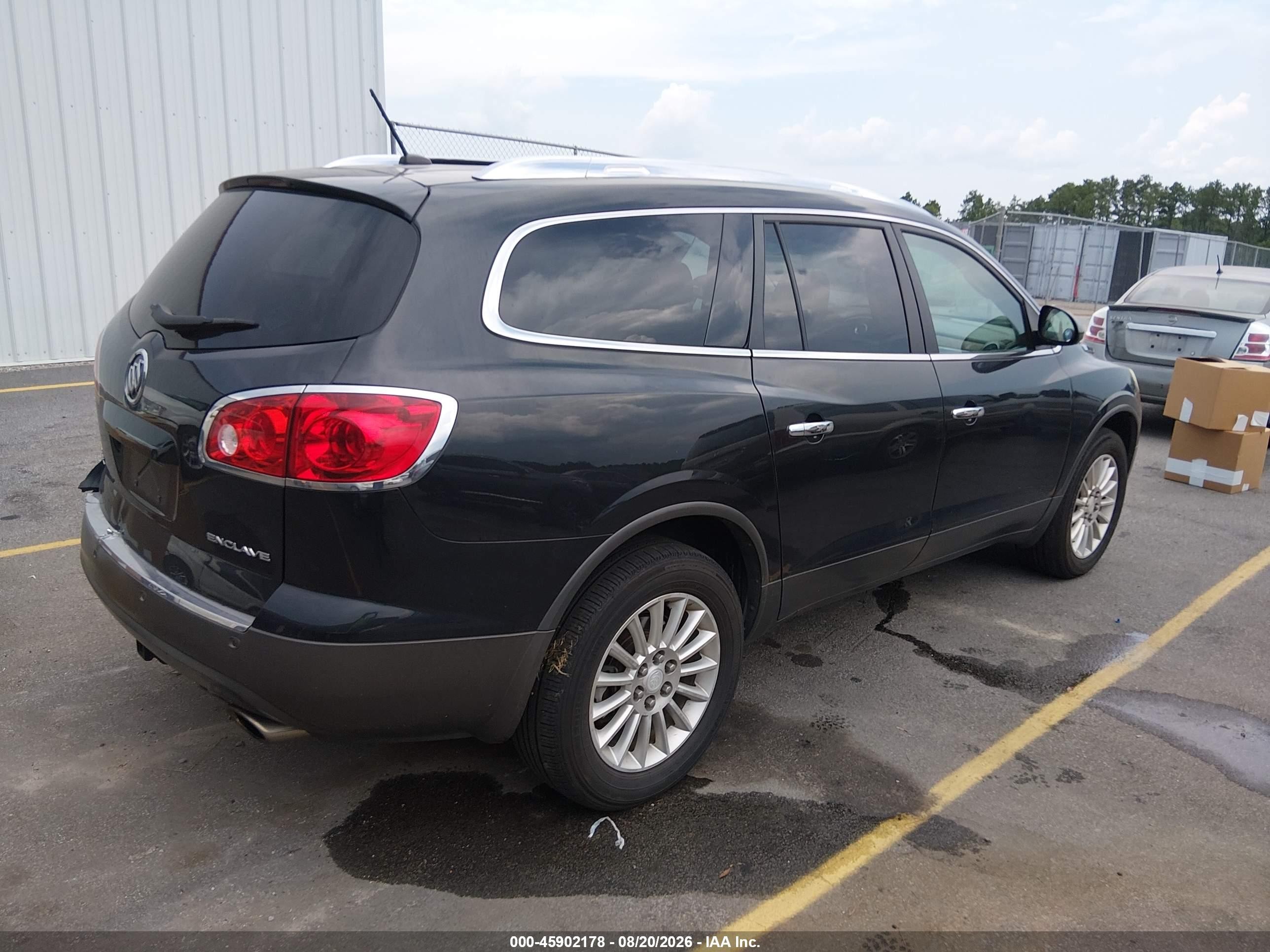 2012 Buick Enclave Leather Черный vin: 5GAKRCED6CJ237345