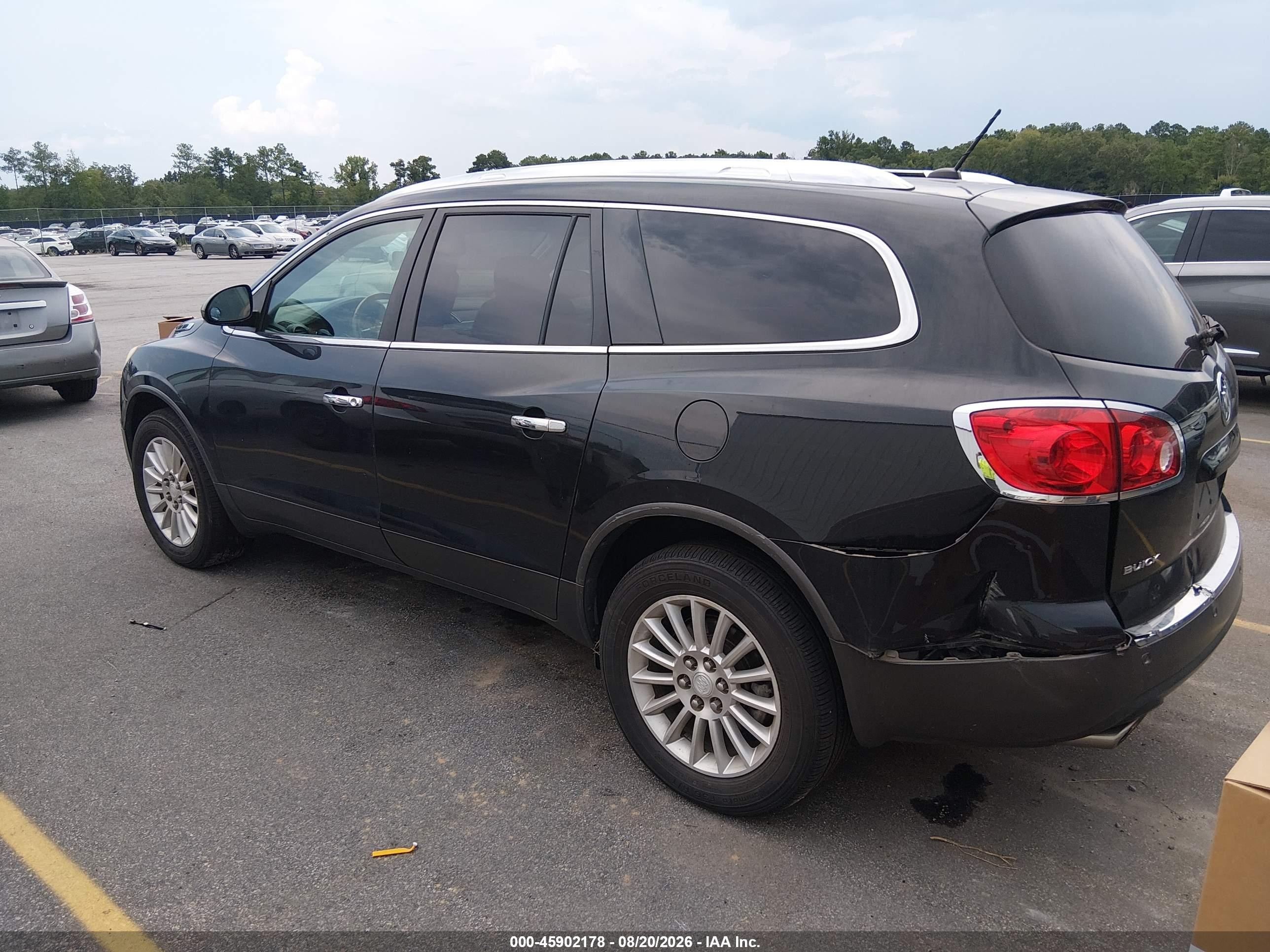 2012 Buick Enclave Leather Черный vin: 5GAKRCED6CJ237345