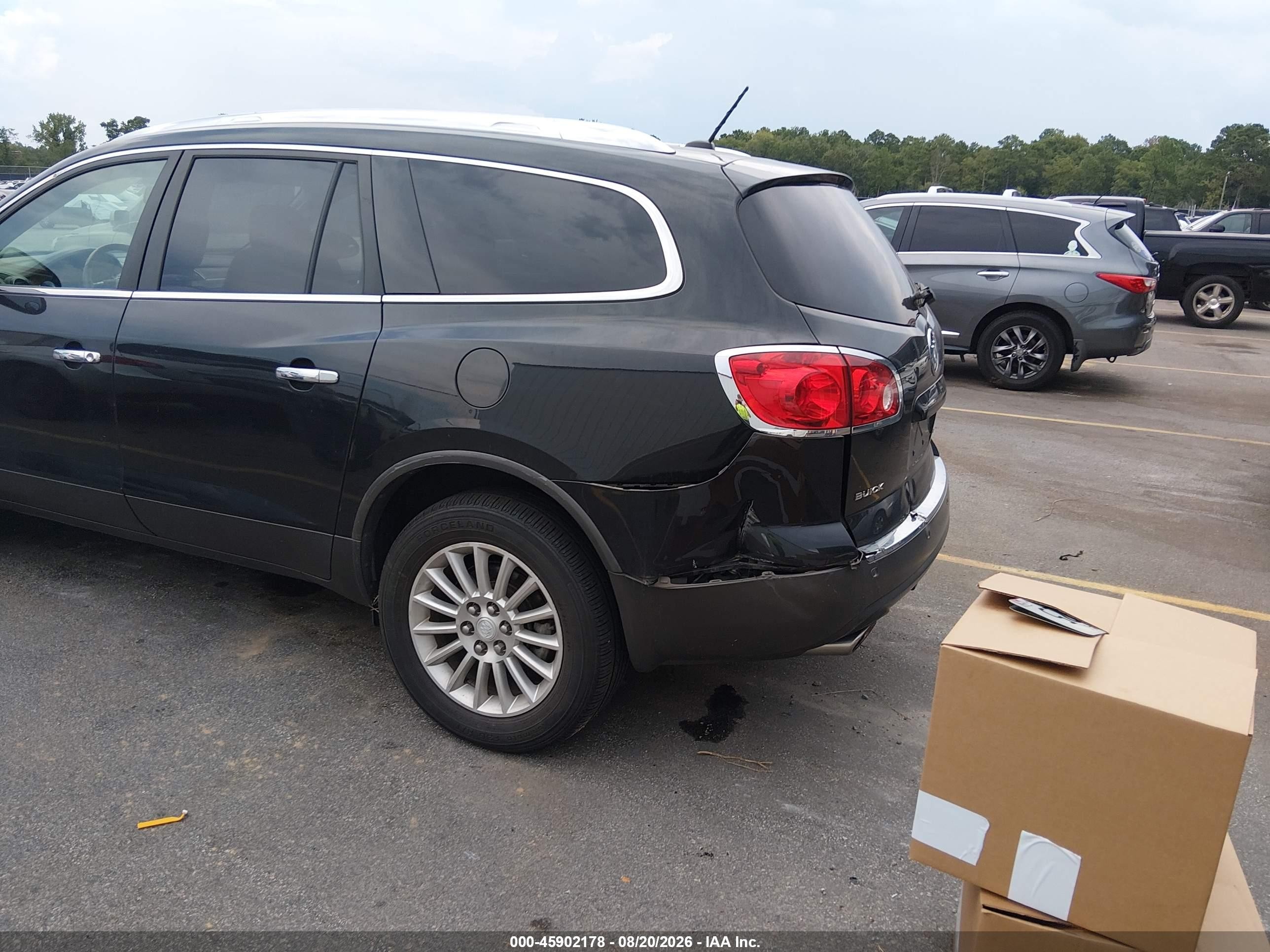 2012 Buick Enclave Leather Черный vin: 5GAKRCED6CJ237345