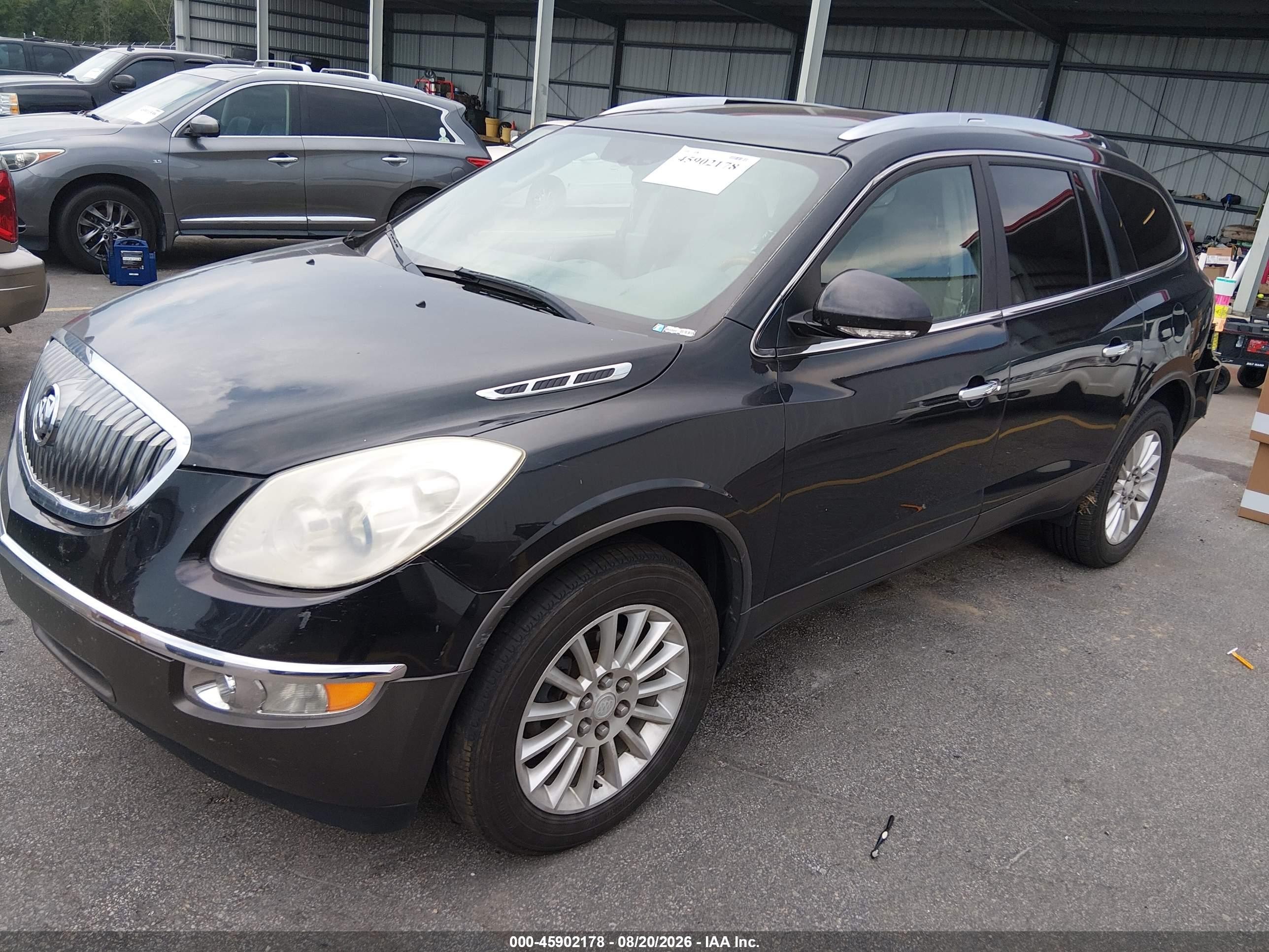 2012 Buick Enclave Leather Черный vin: 5GAKRCED6CJ237345
