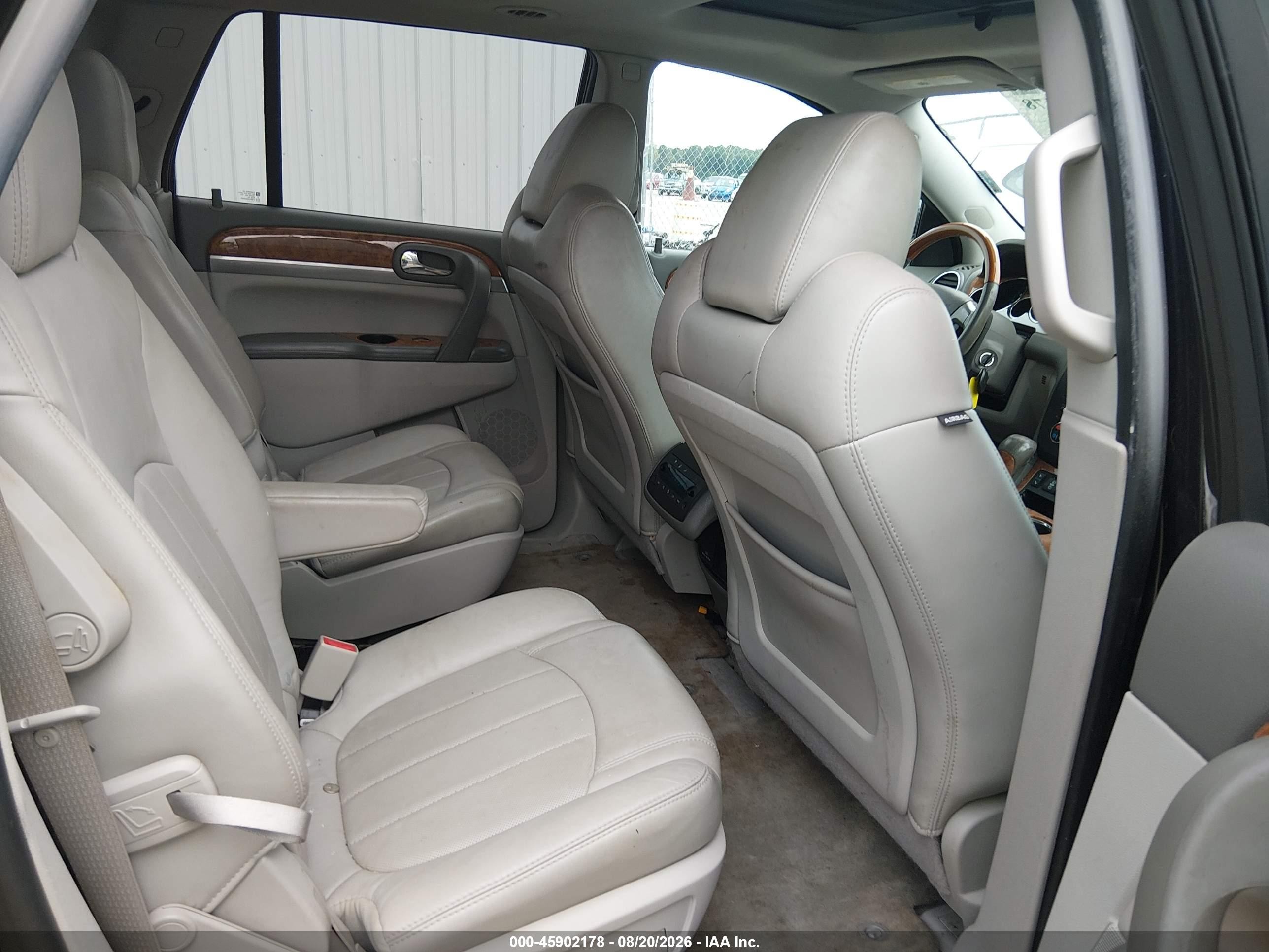 2012 Buick Enclave Leather Черный vin: 5GAKRCED6CJ237345