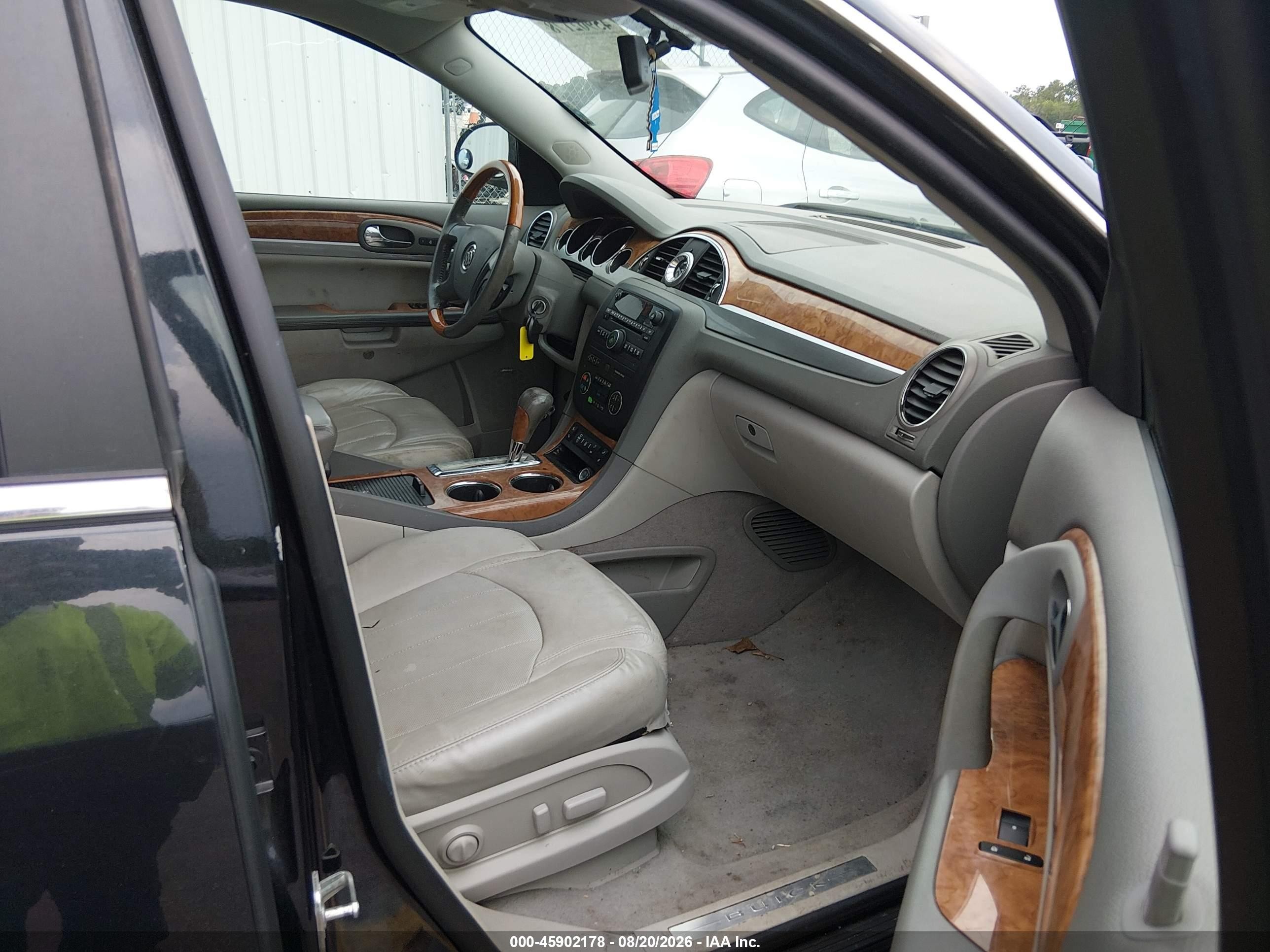 2012 Buick Enclave Leather Черный vin: 5GAKRCED6CJ237345