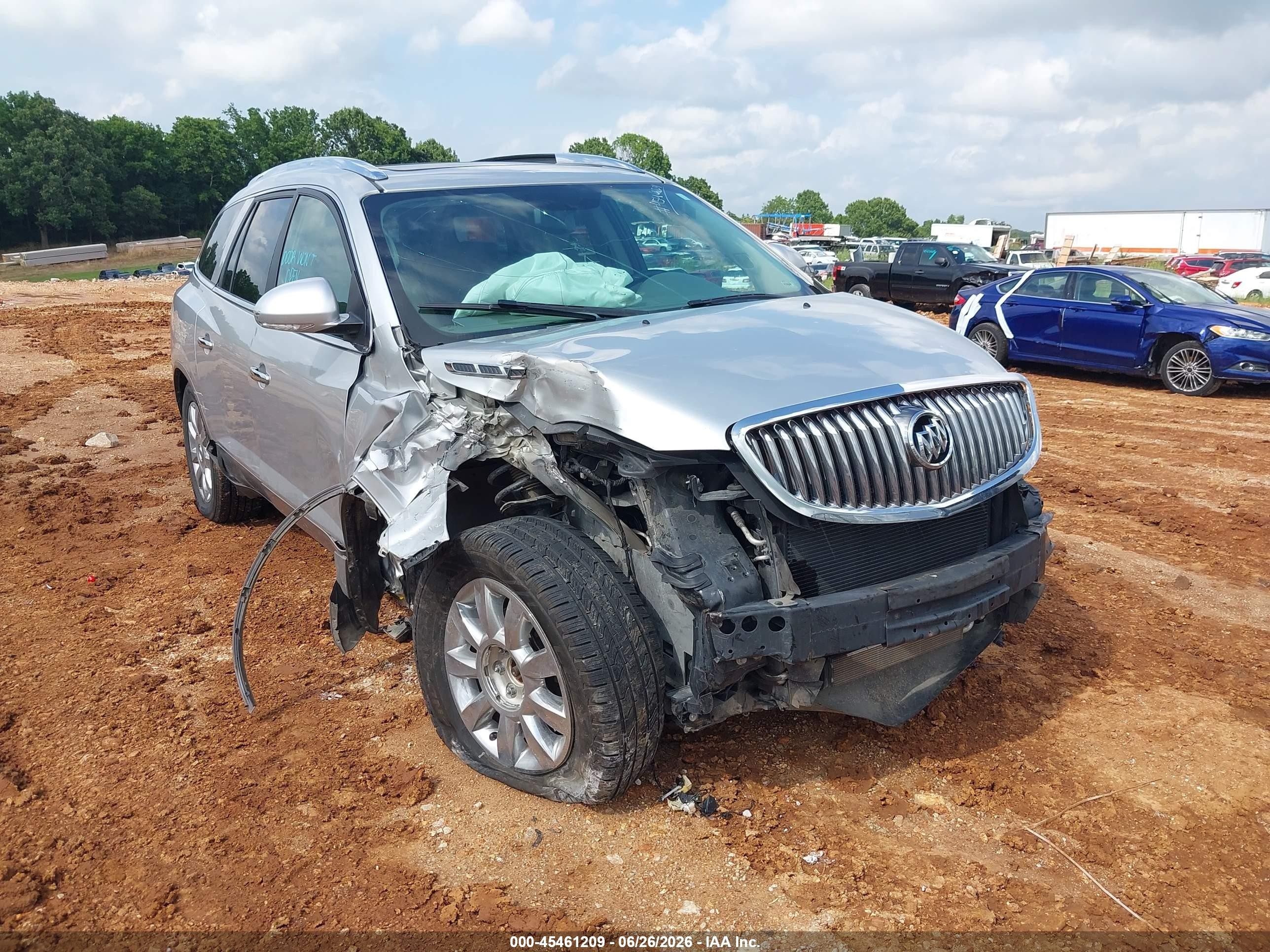 2012 Buick Enclave Leather Silver vin: 5GAKRCED6CJ274413