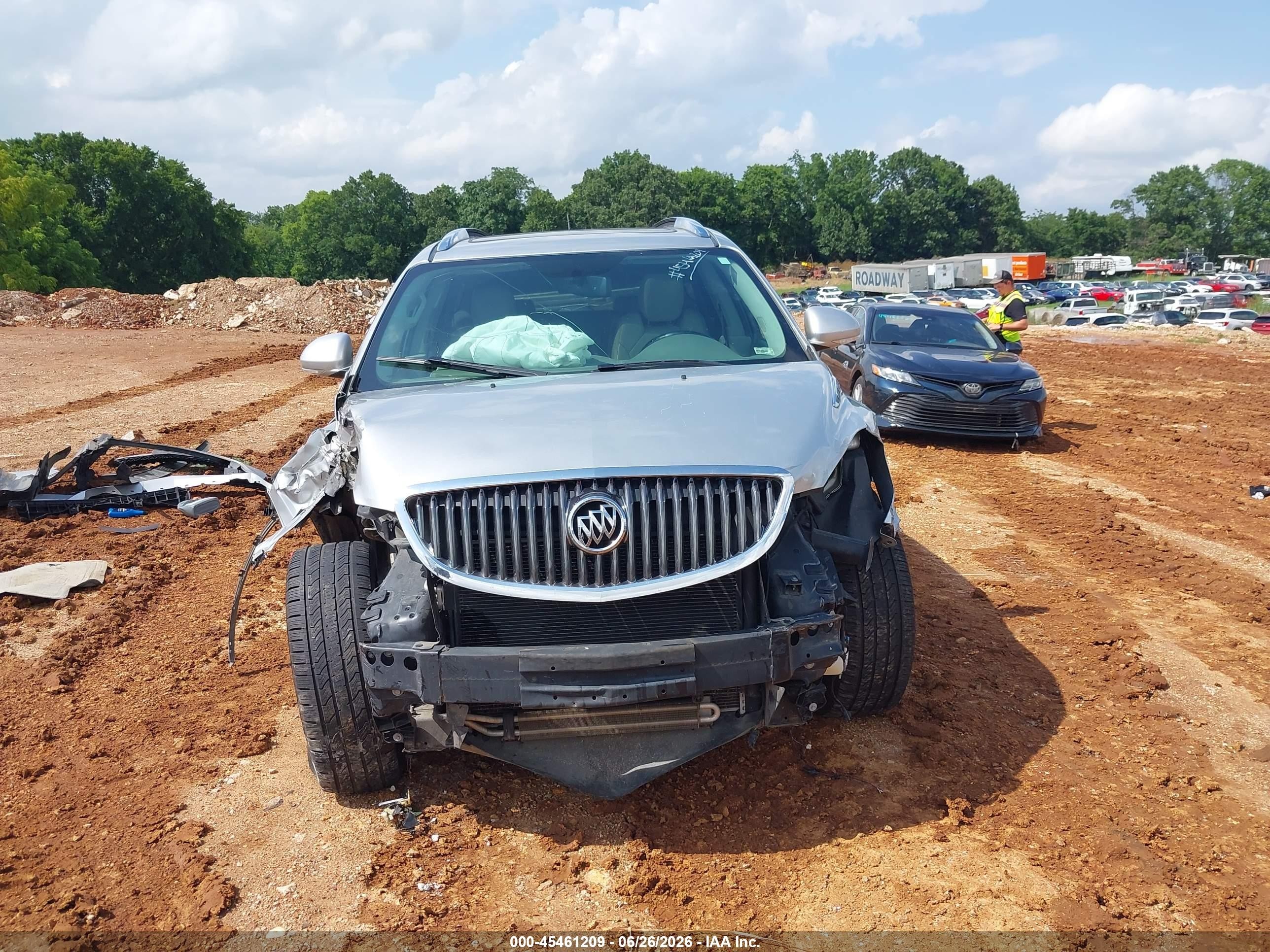 2012 Buick Enclave Leather Silver vin: 5GAKRCED6CJ274413