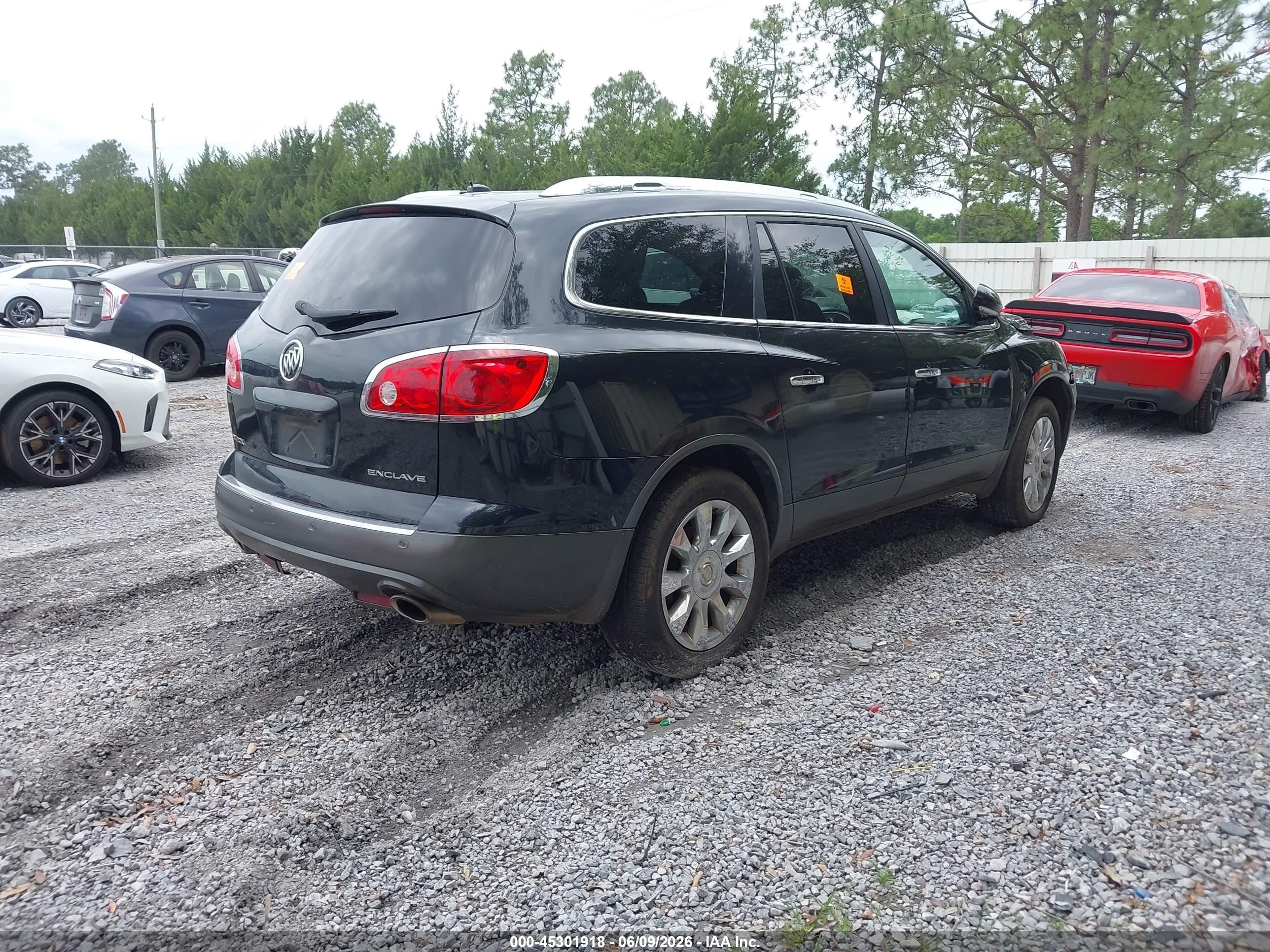 2012 Buick Enclave Leather Black vin: 5GAKRCED6CJ297321