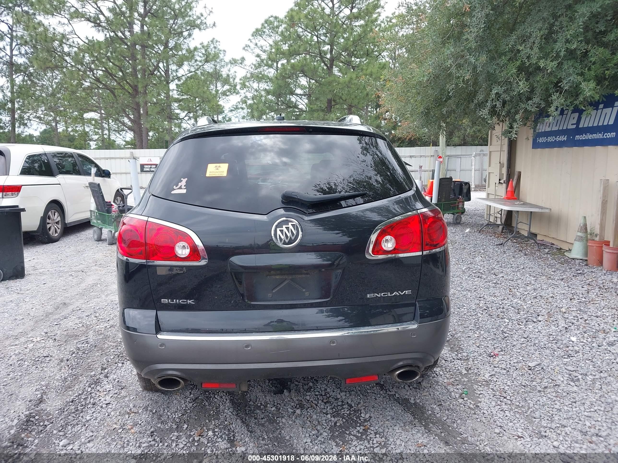 2012 Buick Enclave Leather Black vin: 5GAKRCED6CJ297321