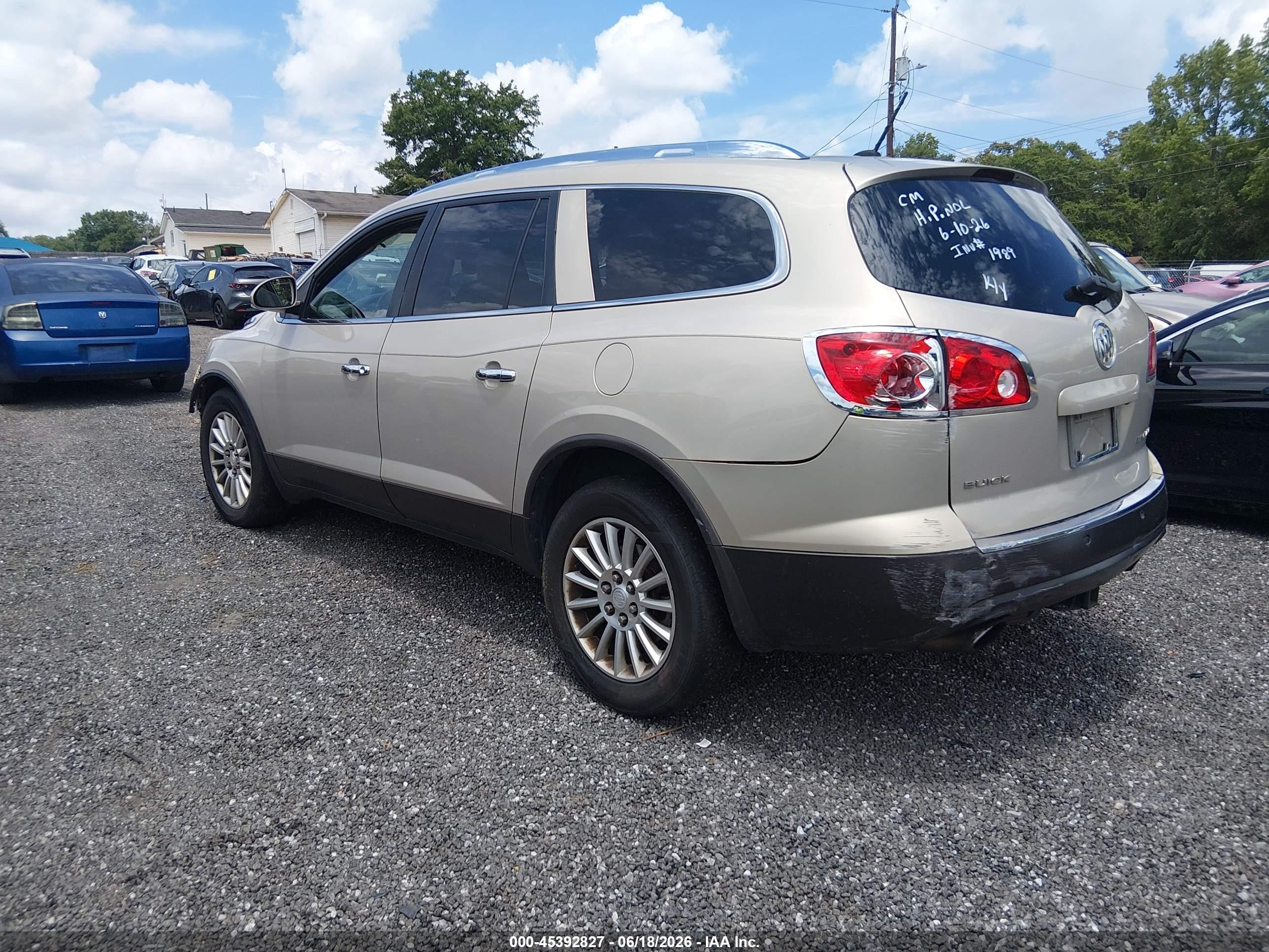 2012 Buick Enclave Leather Золотой vin: 5GAKRCED6CJ307619