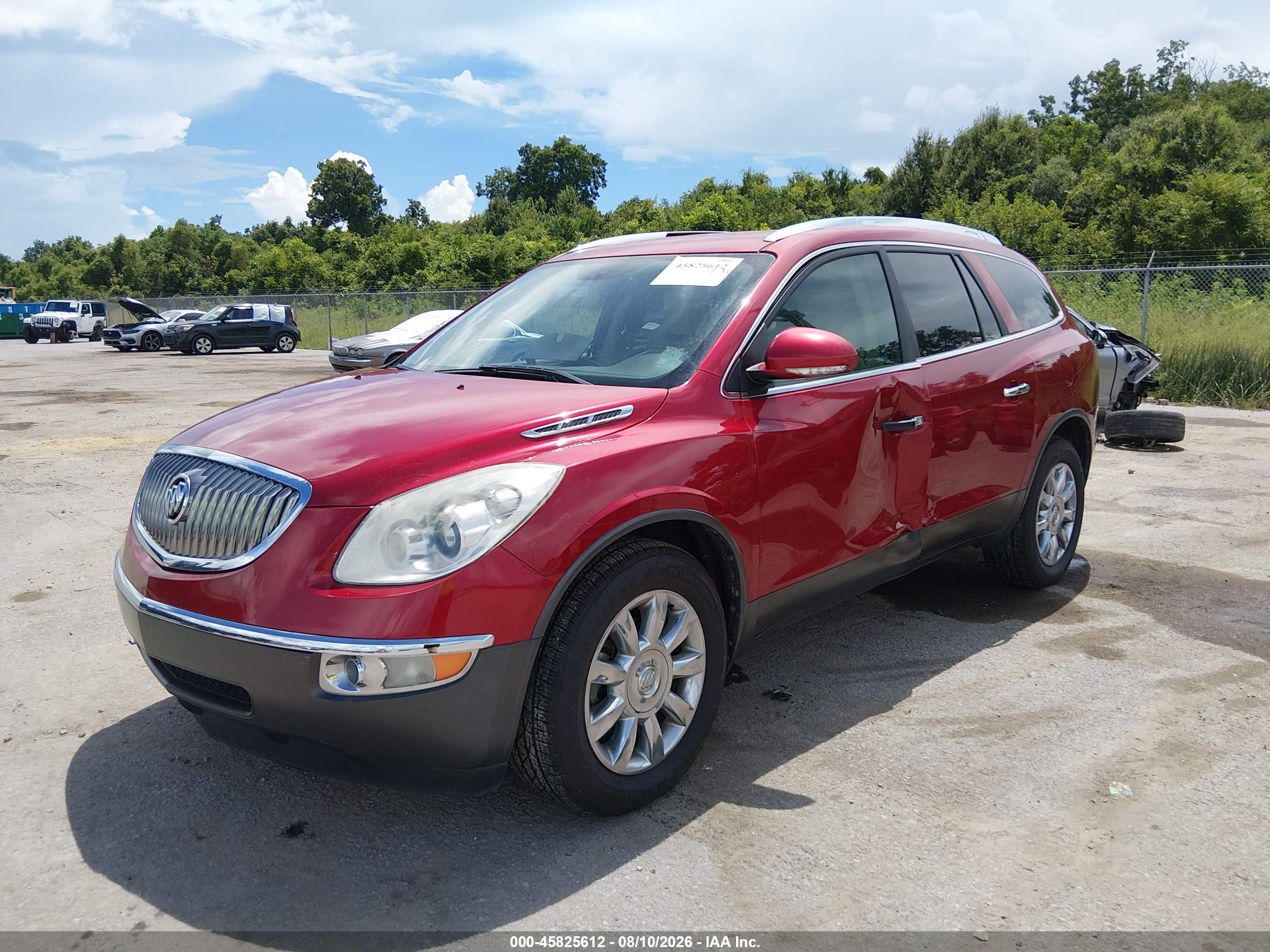 2012 Buick Enclave Leather Красный vin: 5GAKRCED6CJ357341